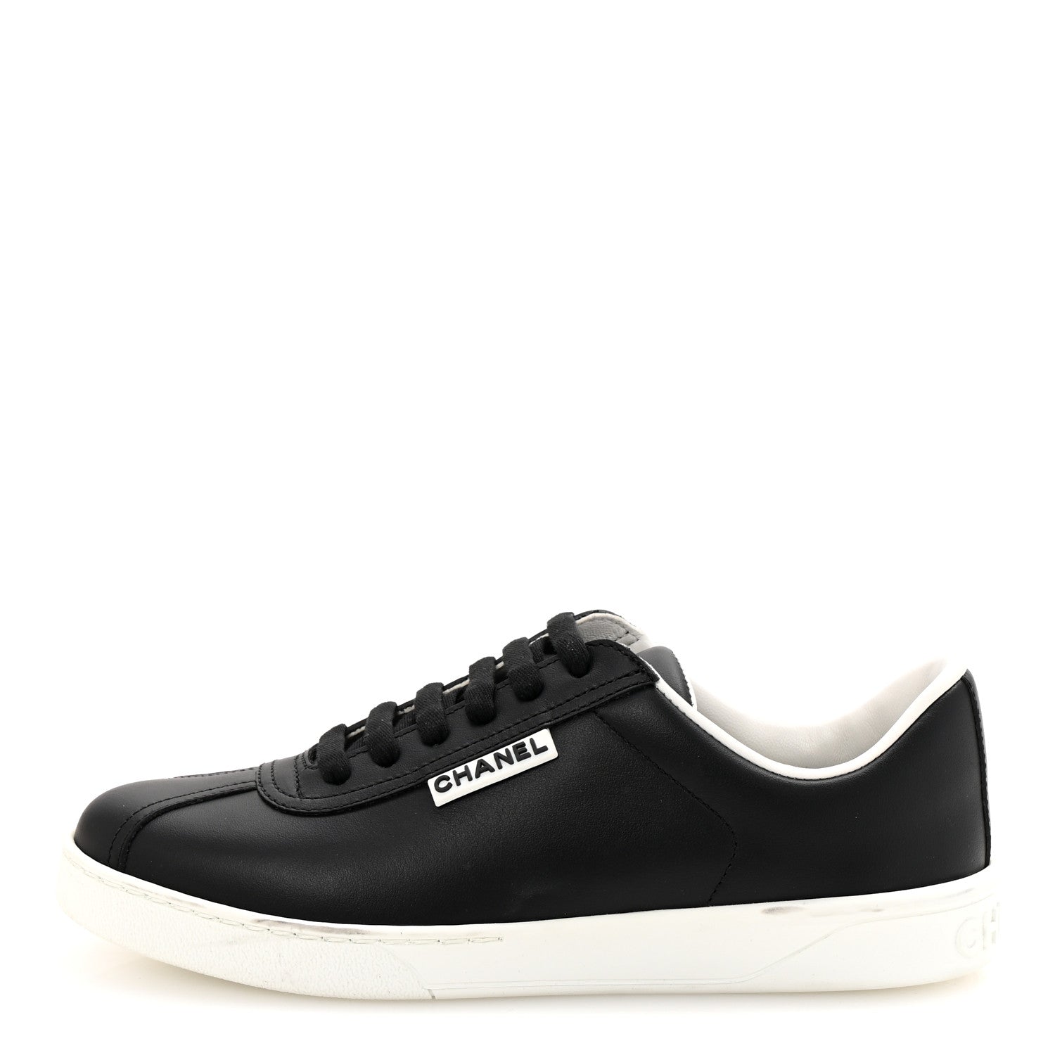 Chanel Calfskin CC Womens Sneakers 36 Black 1753953 – FASHIONPHILE