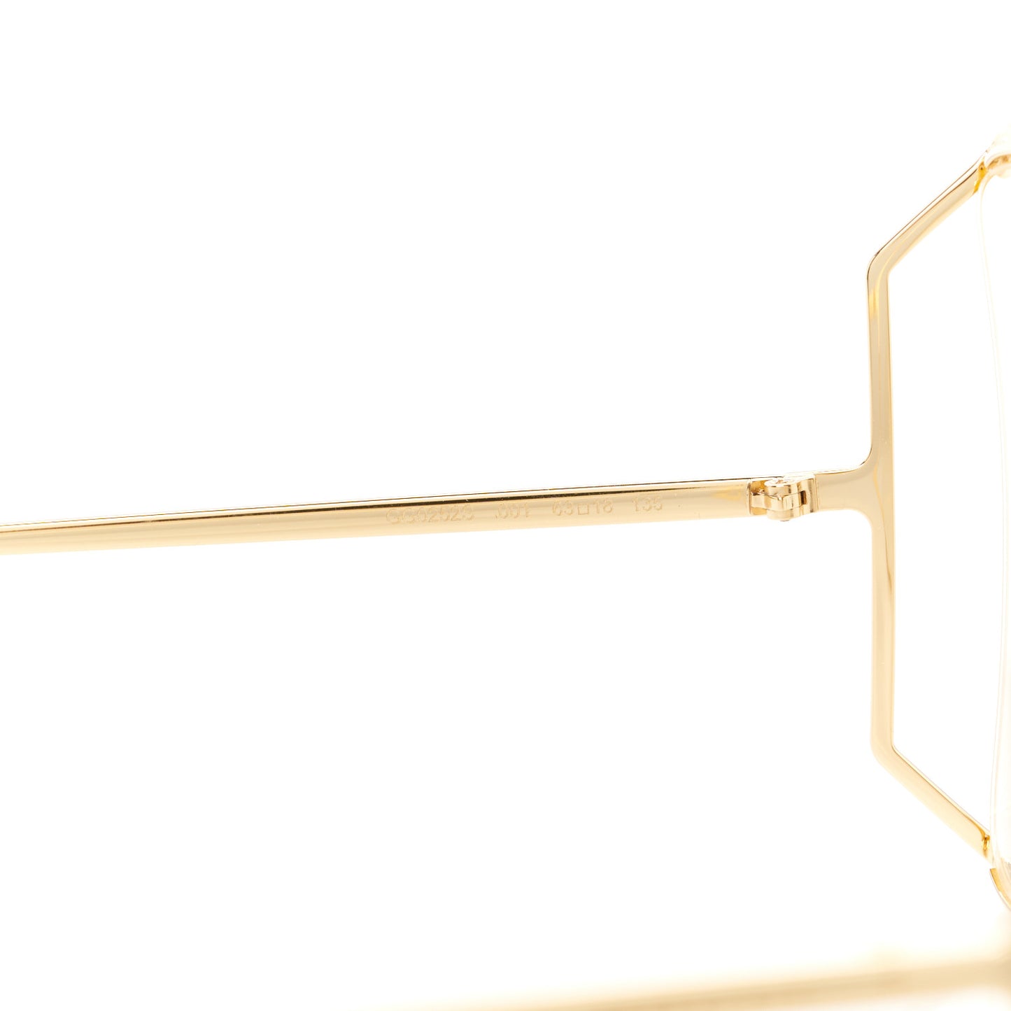 Metal Oversized Round Sunglasses GG0252S Gold