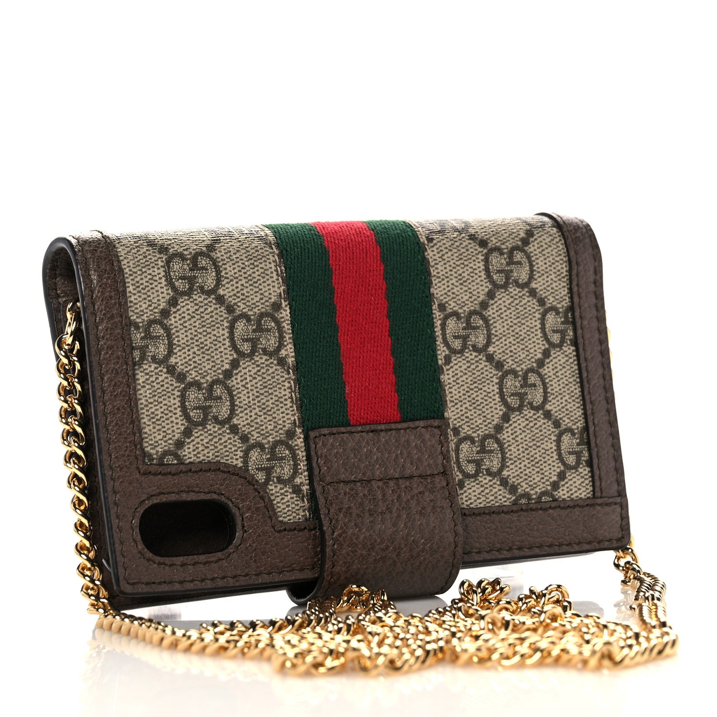 GG Supreme Monogram Ophidia iPhone 10 Wallet Case