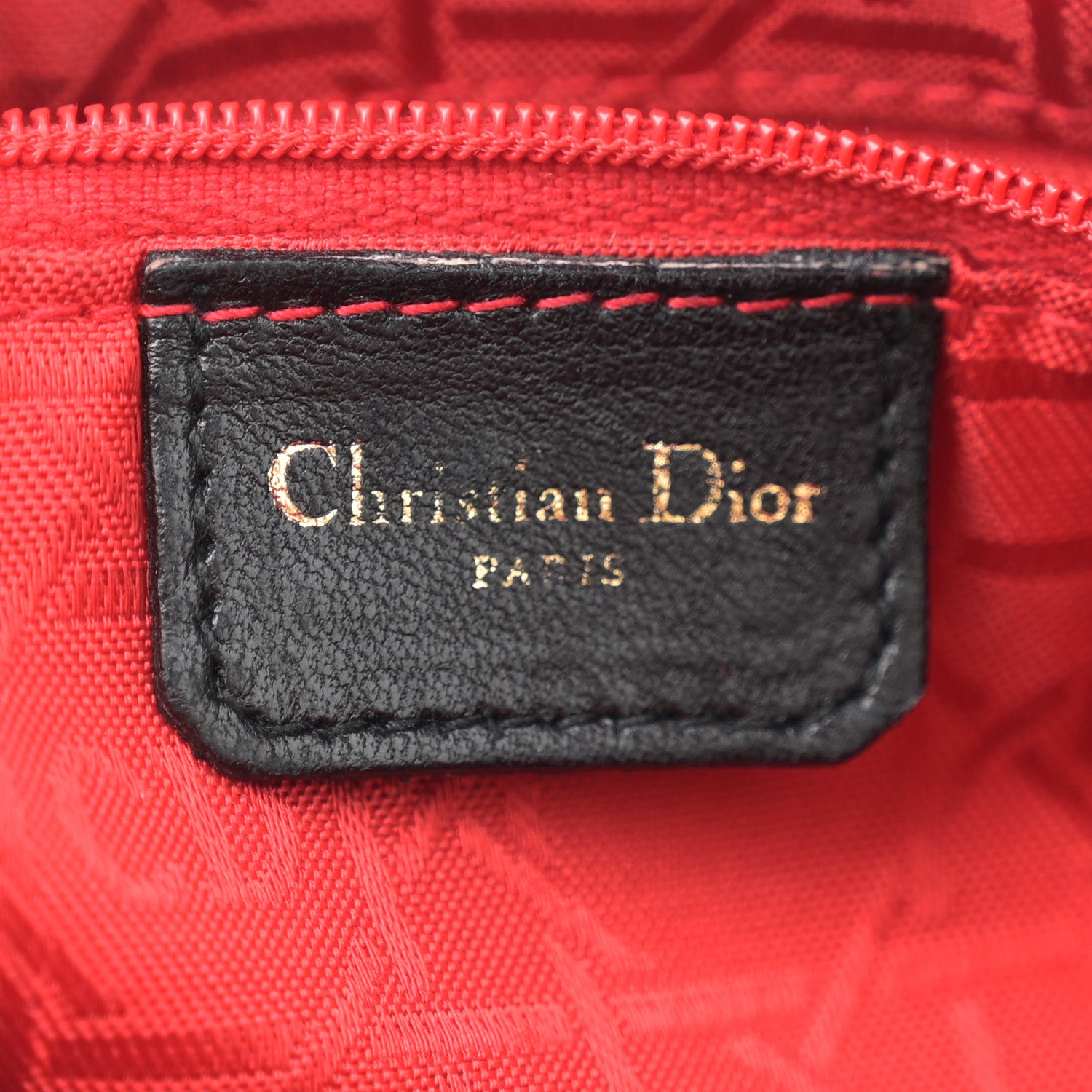 Christian Dior Lambskin Cannage Medium Lady Dior Black 6 of 11