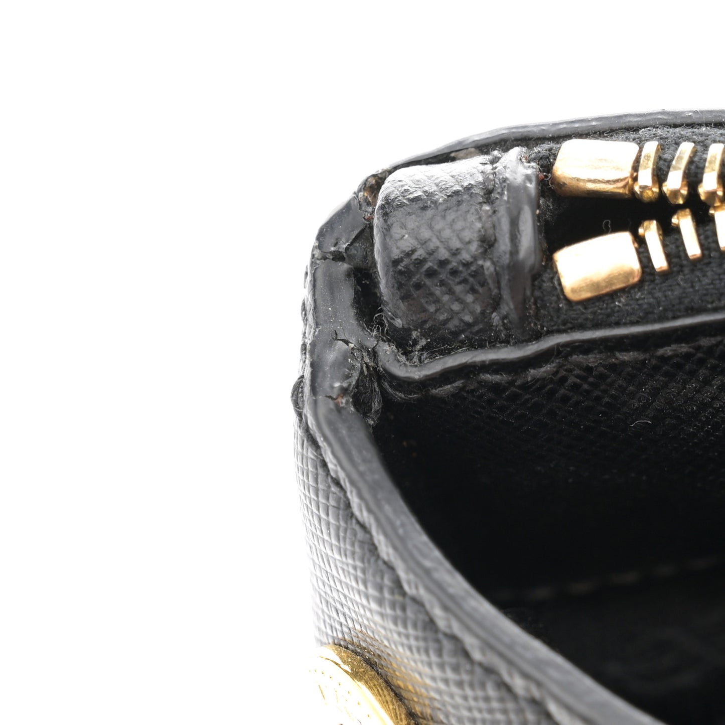 Saffiano Lux Medium Galleria Double Zip Tote Black