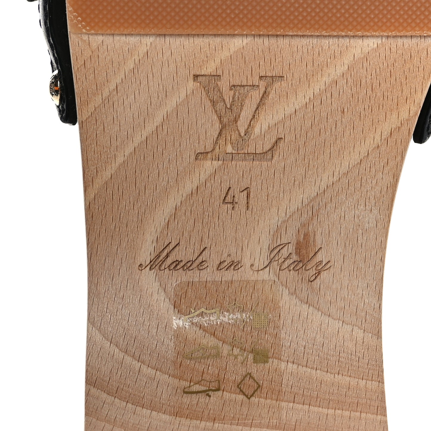 Calfskin Monogram Cottage Mules 41 Black