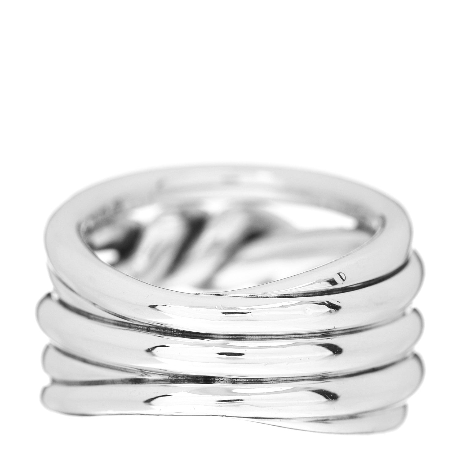 David Yurman Sterling Silver 14mm Continuance Ring 52 6 3 of 4