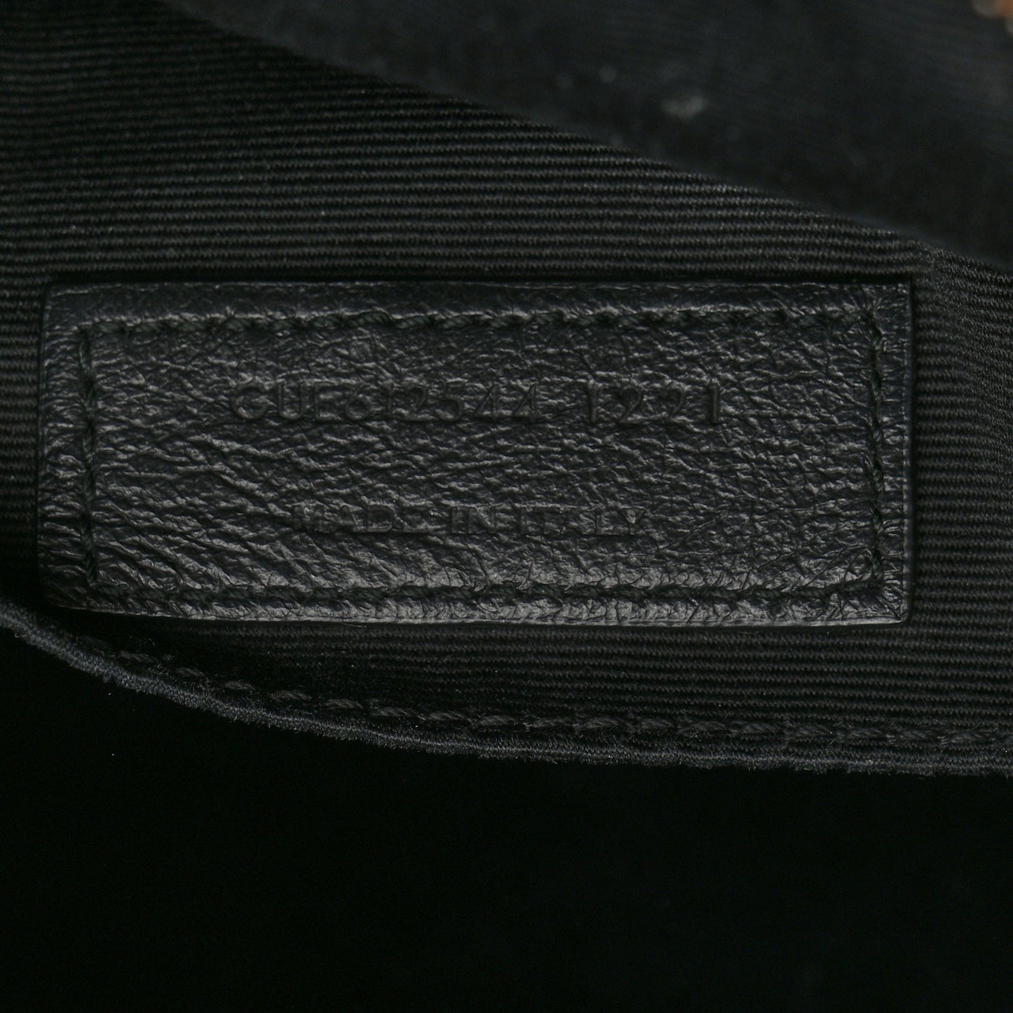 Calfskin Matelasse Monogram Lou Camera Bag Black