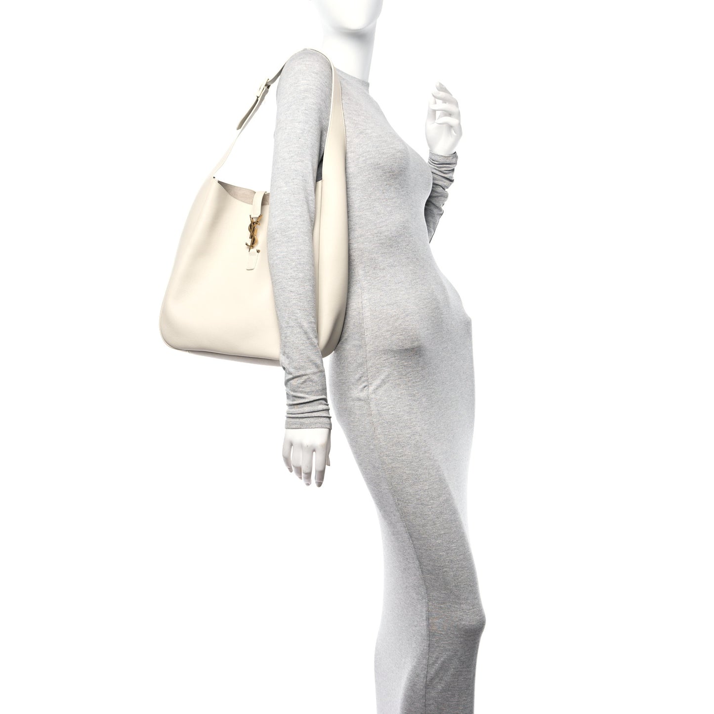 Smooth Calfskin Large Le 5 A 7 Soft Hobo Blanc Vintage