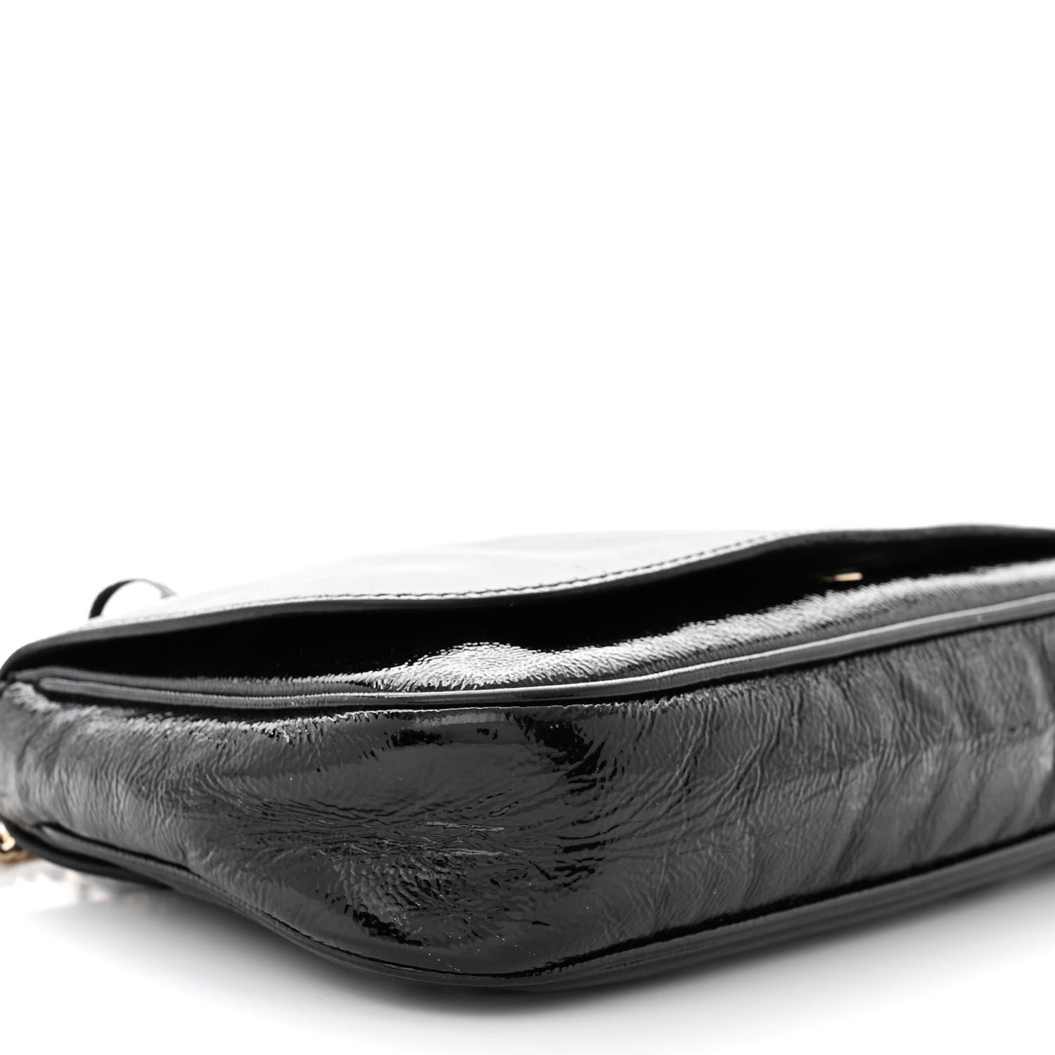 Gucci Patent Medium Soho Flap Crossbody Black 9 of 13