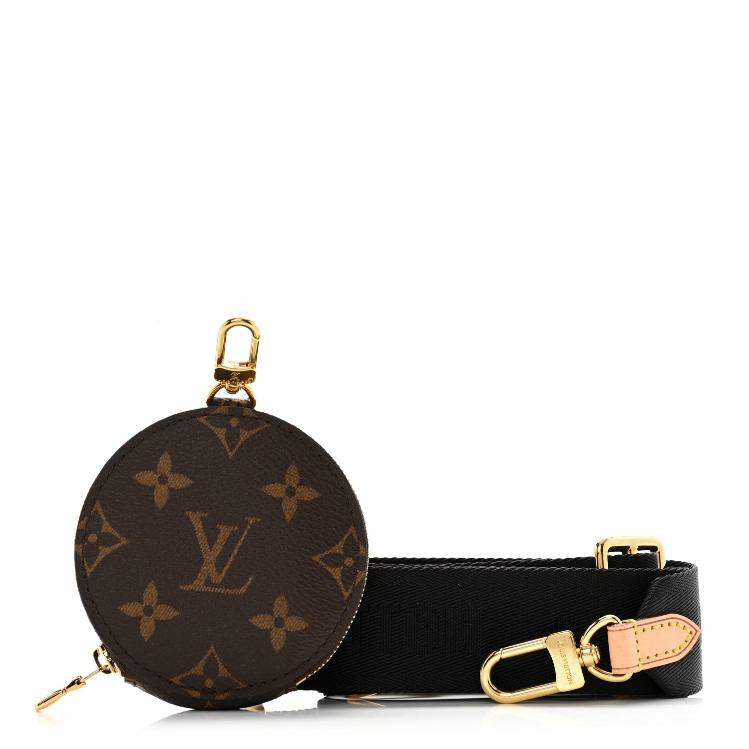 Louis Vuitton Monogram Multi Pochette Accessories Bandouliere Shoulder Strap Black 1 of 7