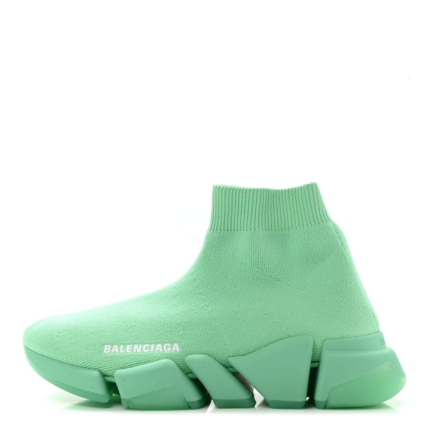 Technical 3D Recycled Knit Womens Speed 2.0 Transparent Sole Sneakers 36 Mint