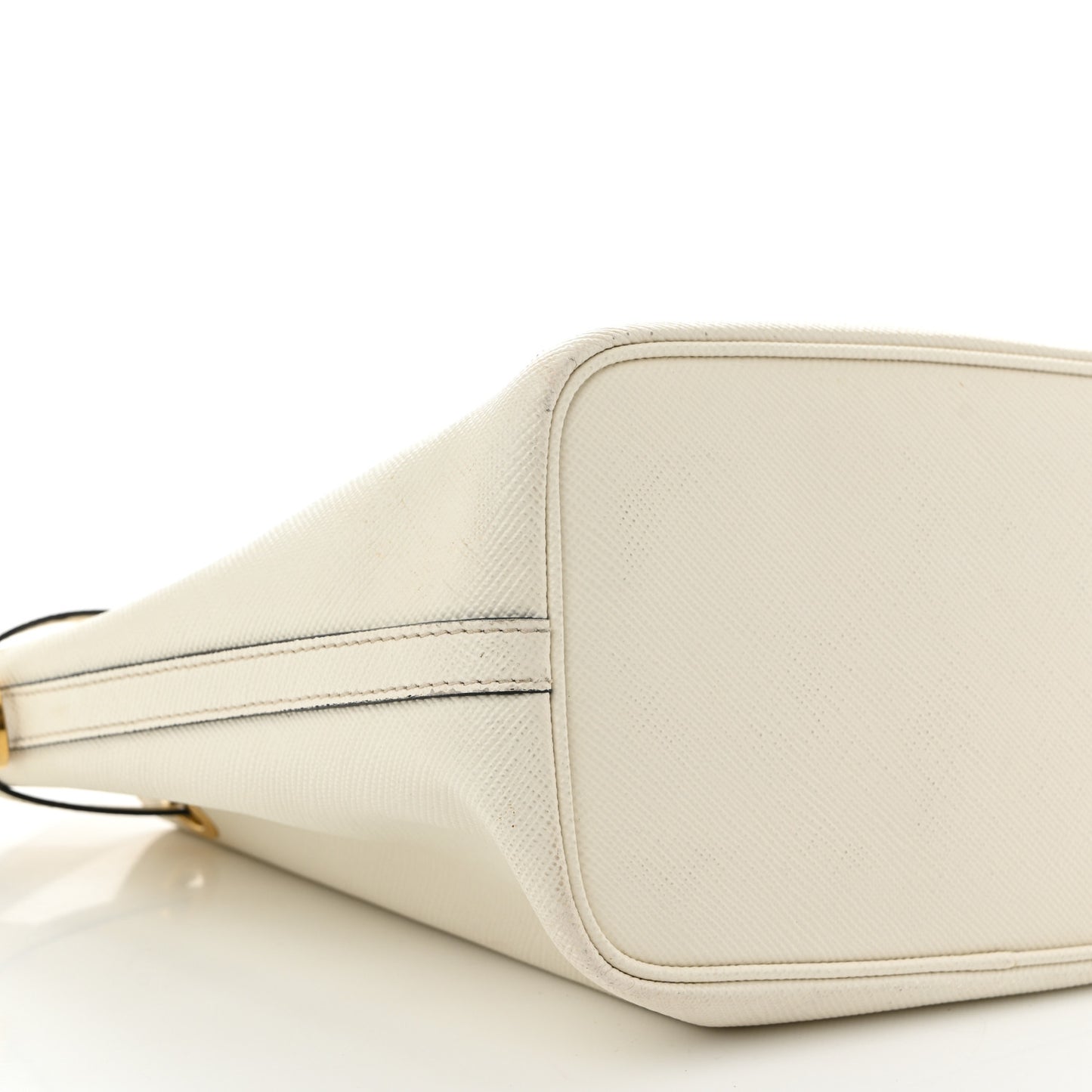 Saffiano Bucket Bag White