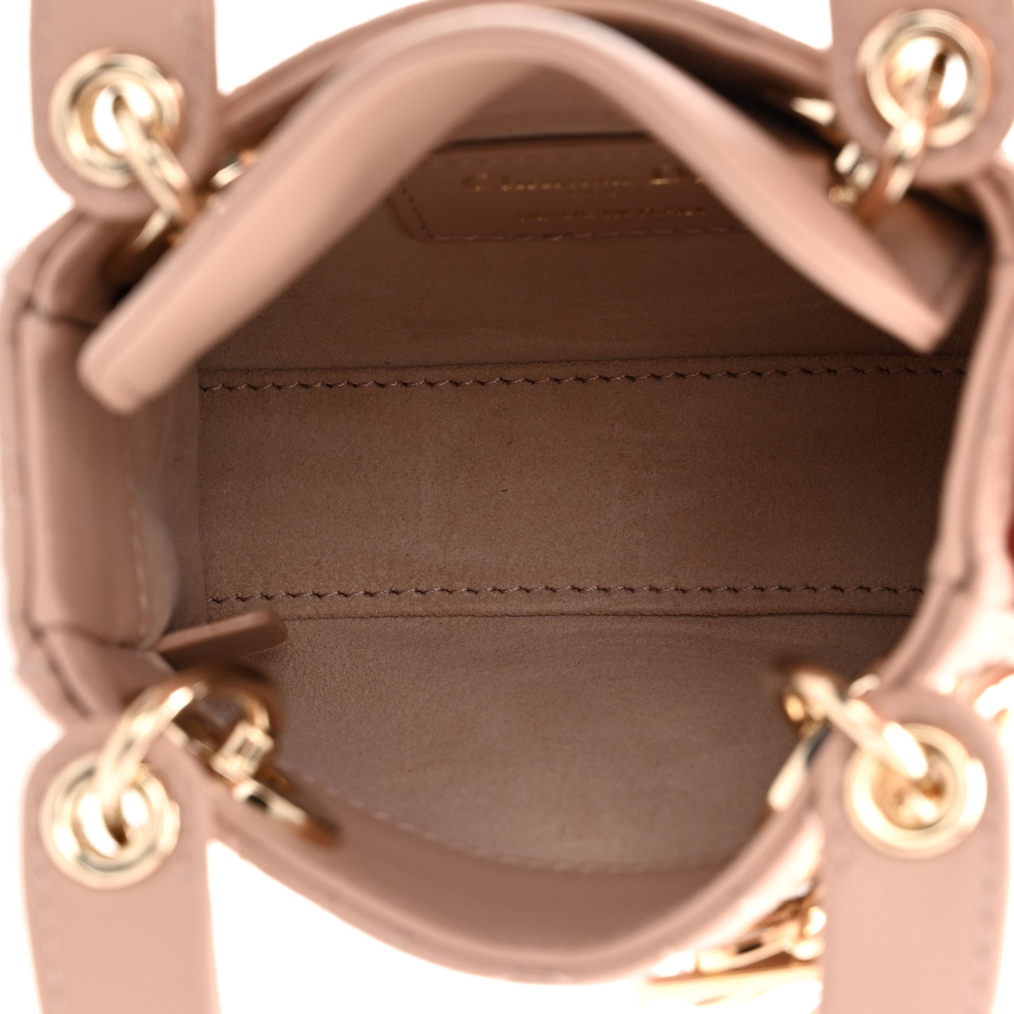 Lambskin Cannage Micro DiorAmour Lady Dior Pink