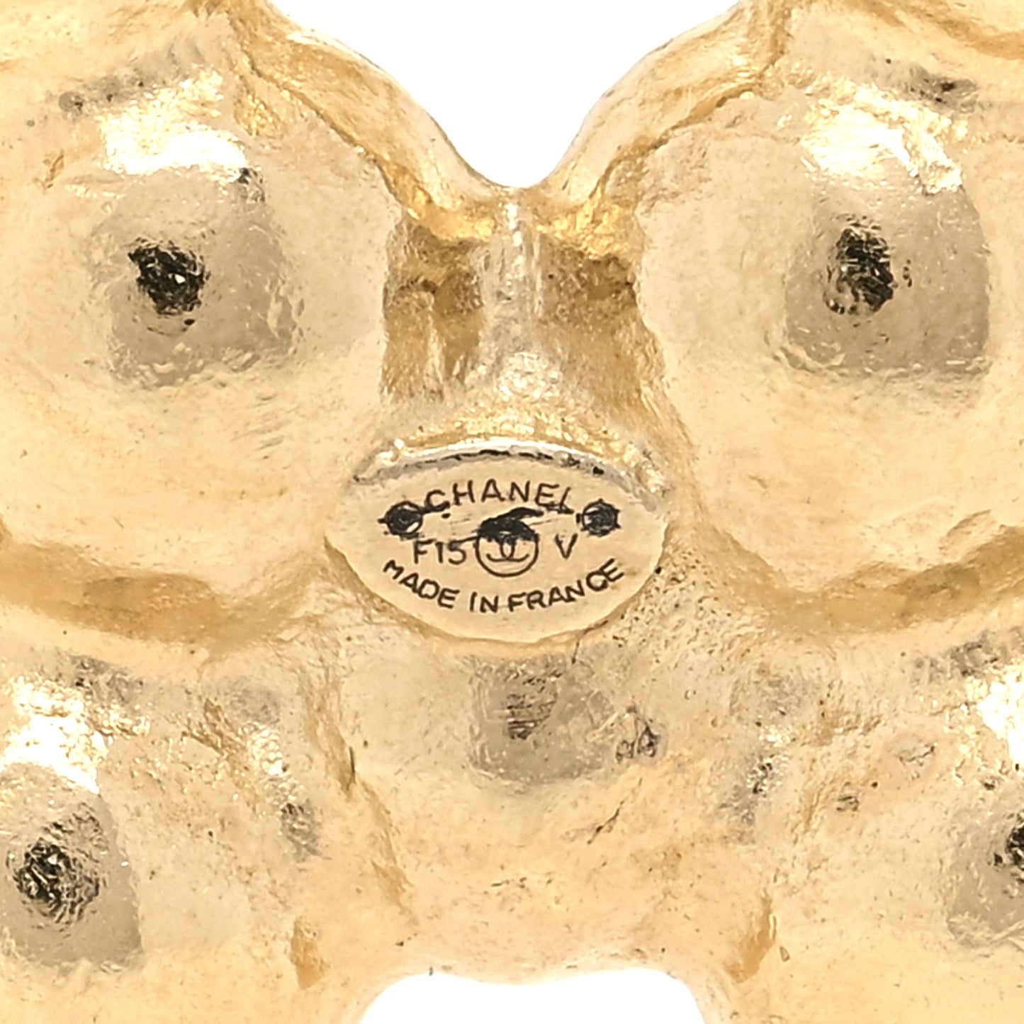 Pearl CC Brooch Light Gold