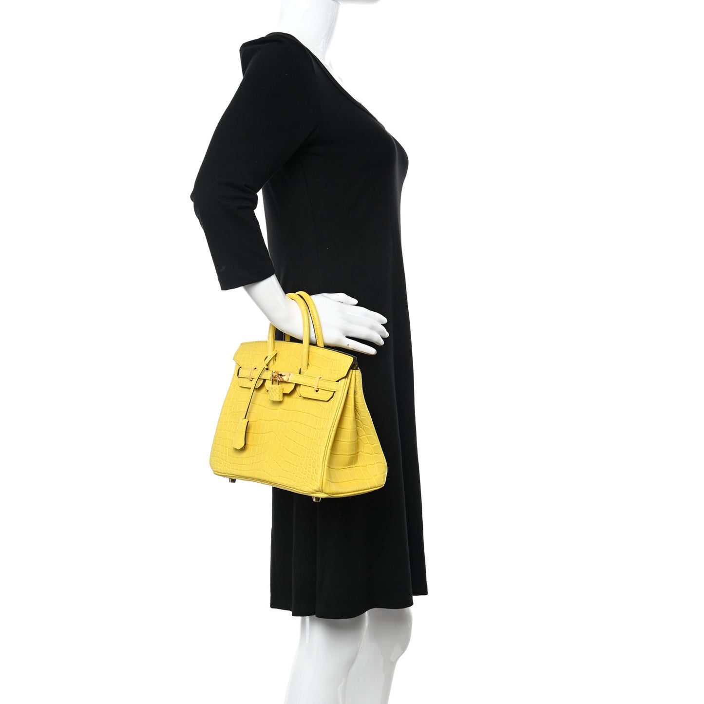 Matte Niloticus Crocodile Birkin 25 Mimosa