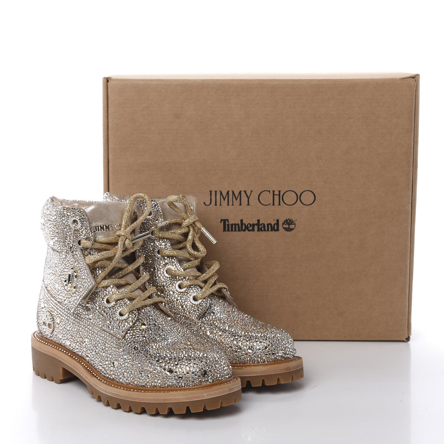 X TIMBERLAND Swarovski Crystal Ankle Boots 7