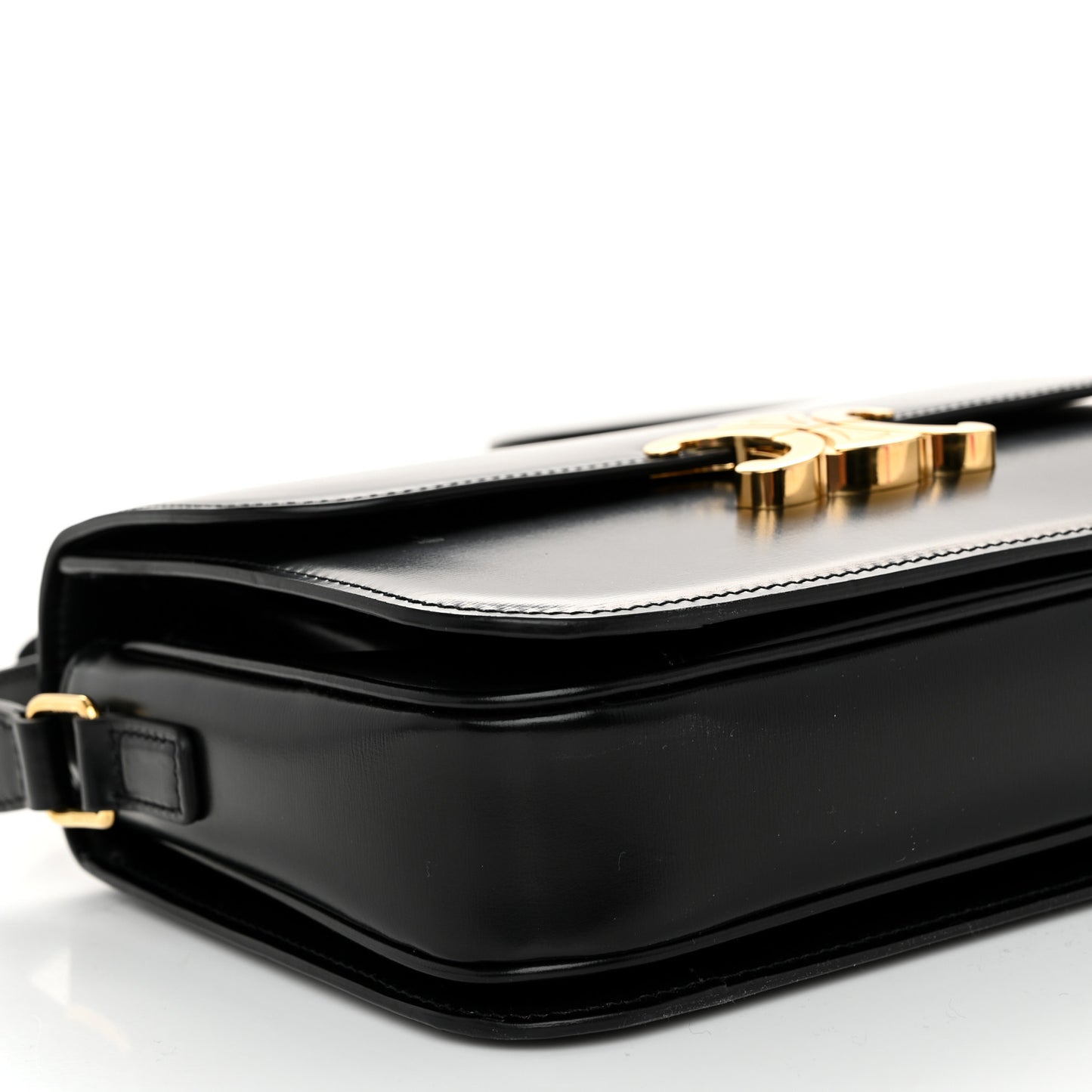 Shiny Calfskin Medium Triomphe Black