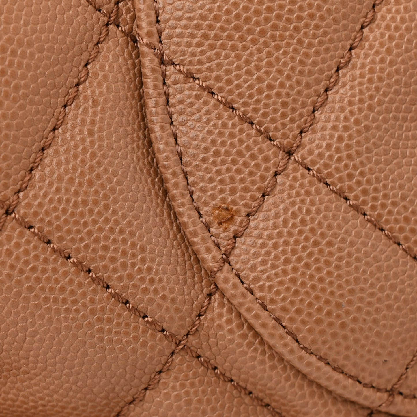 Caviar Quilted Large Coco Handle Shopping Tote Beige