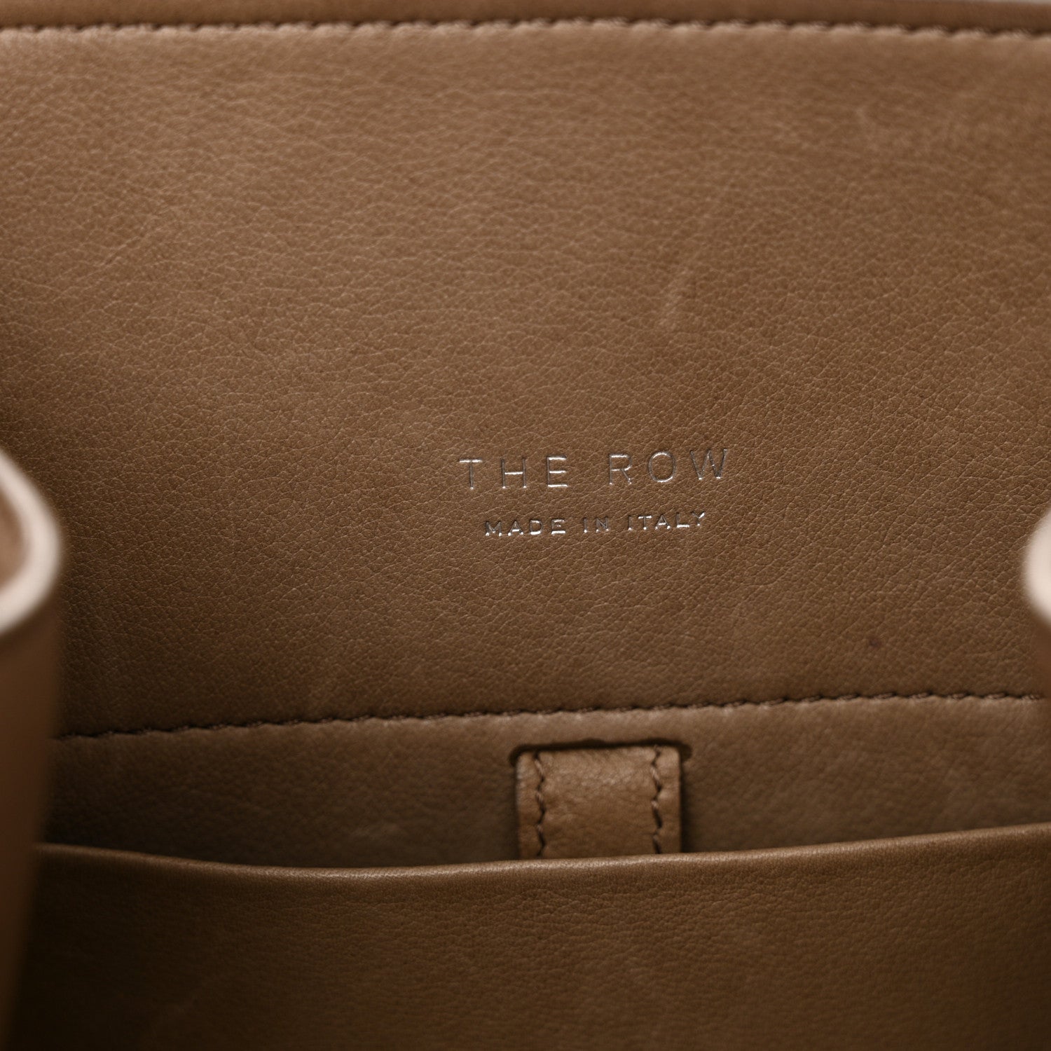The Row Polished Saddle Calfskin Soft Margaux 10 Bag Mouse Grey 6 of 13