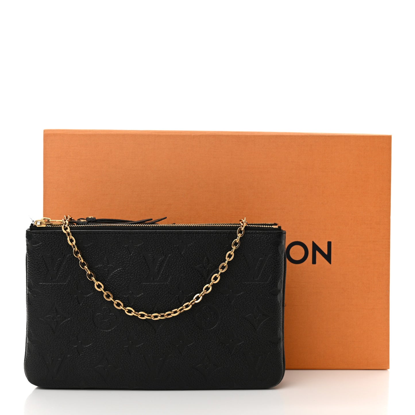 Empreinte Double Zip Pochette Black