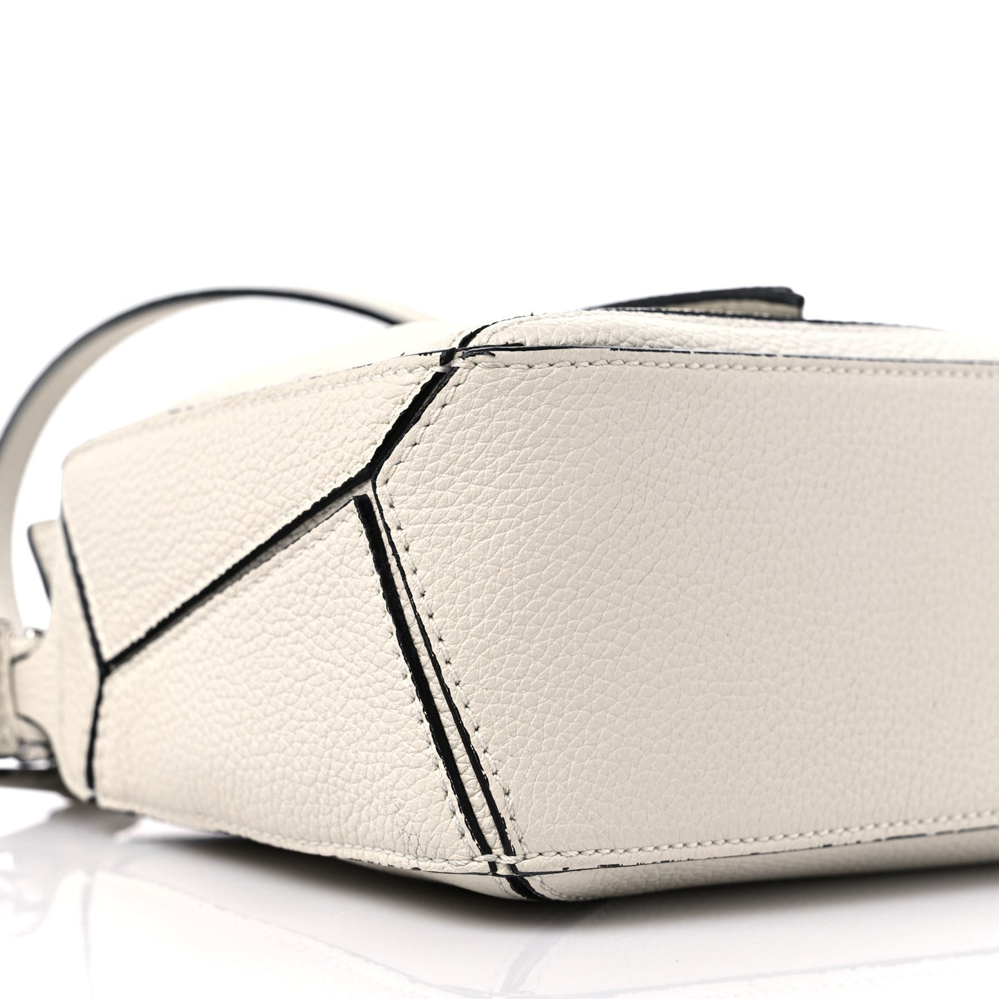 Calfskin Mini Puzzle Bag Soft White