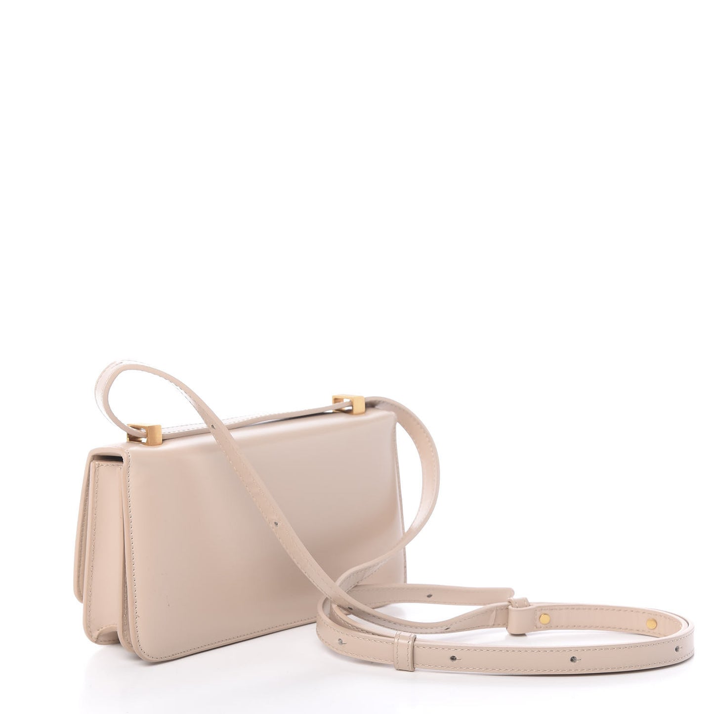 Spazzolato Calfskin Classic Mini BV Bag Nude