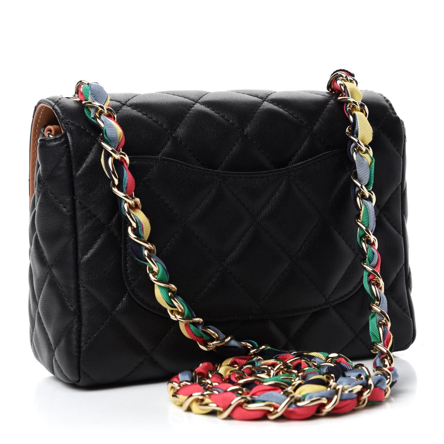 Lambskin Mixed Fibers Quilted Cocovado Flap Black