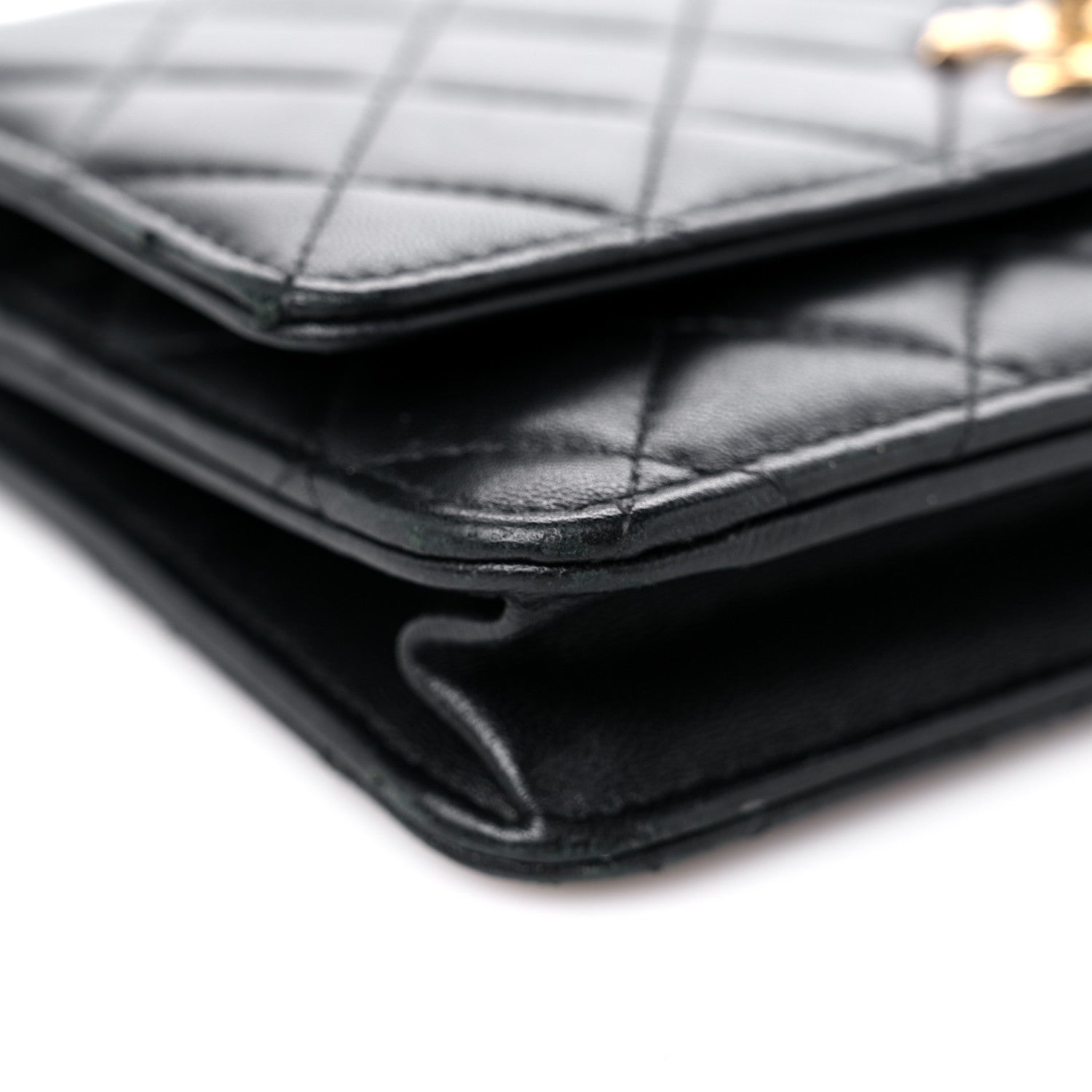 Chanel Lambskin Quilted Trendy CC Wallet On Chain WOC Black 9 of 16