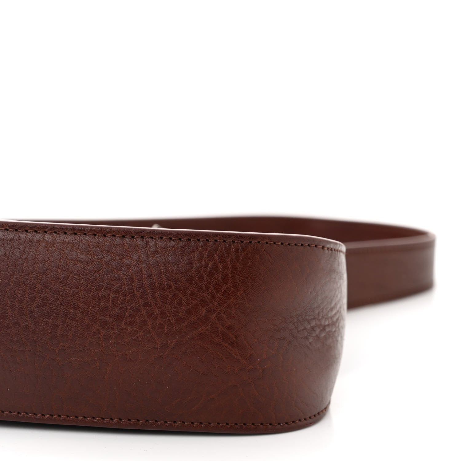 The Row Grained Calfskin Half Moon Shoulder Bag Burnt Wood 9 of 9