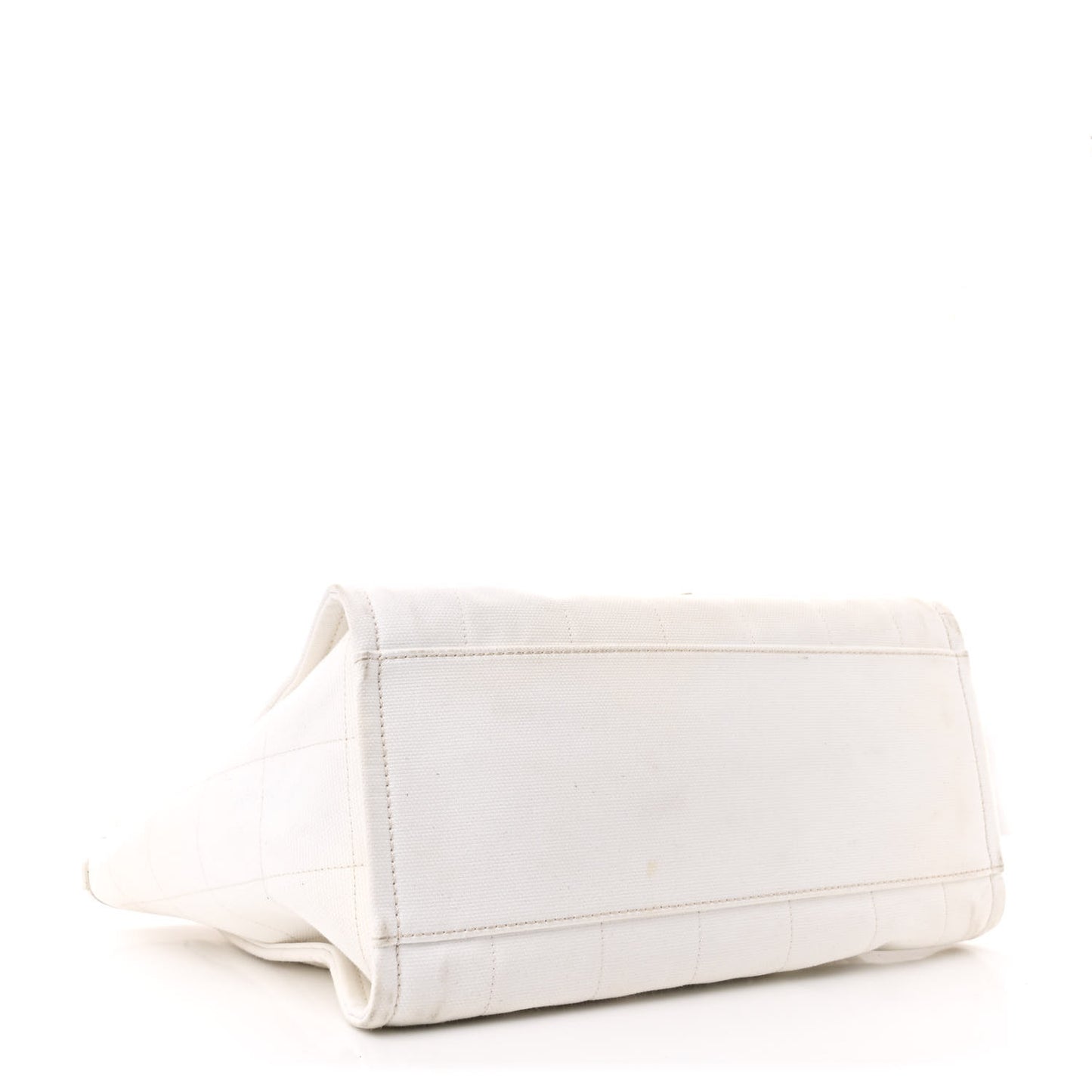Cotton Medium Deauville Tote White