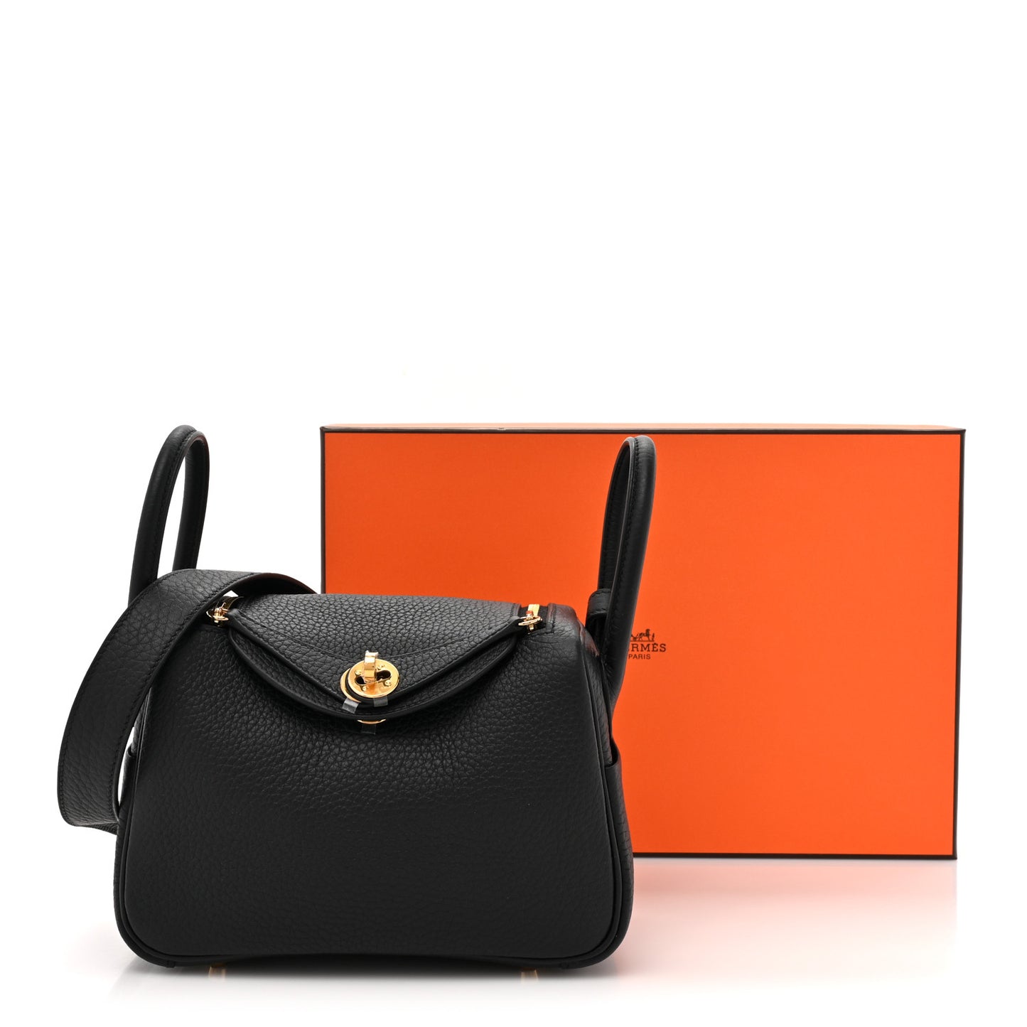 Taurillon Clemence Mini Lindy 20 Black