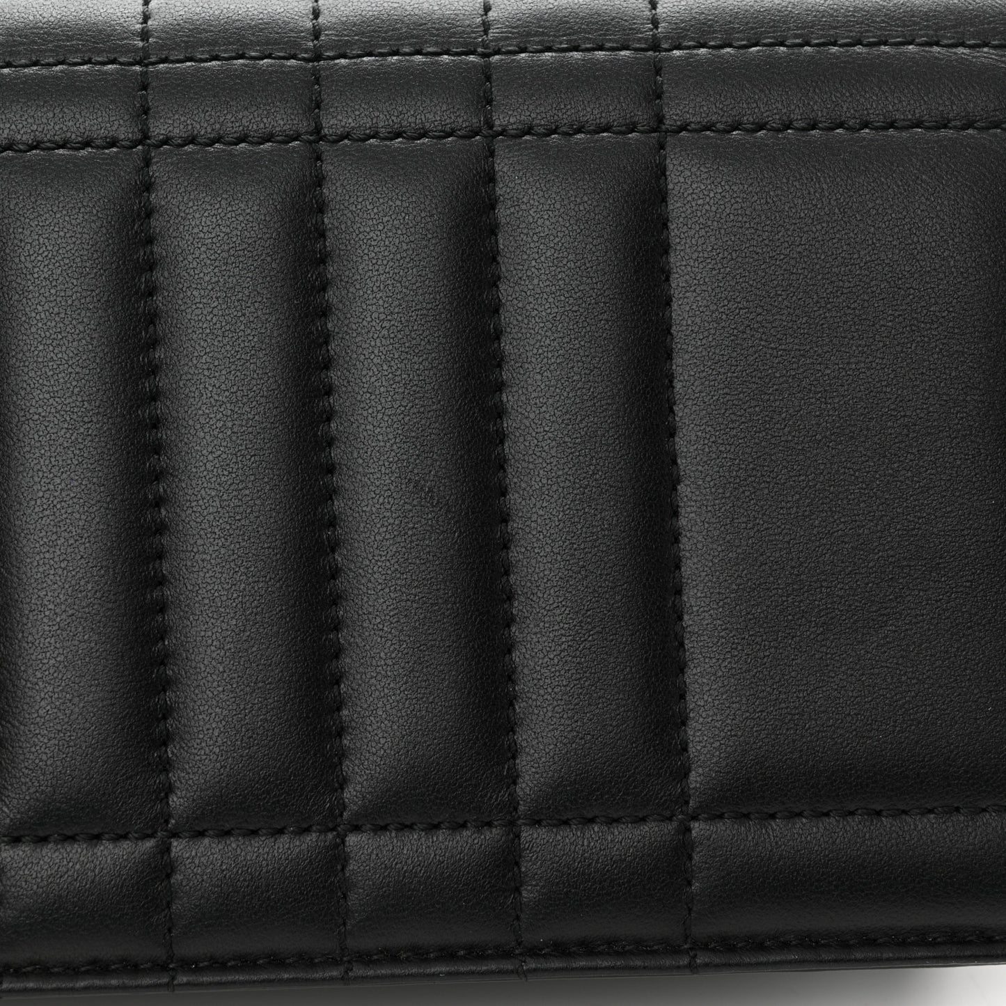 Lambskin Quilted Lola Clutch On Chain Black