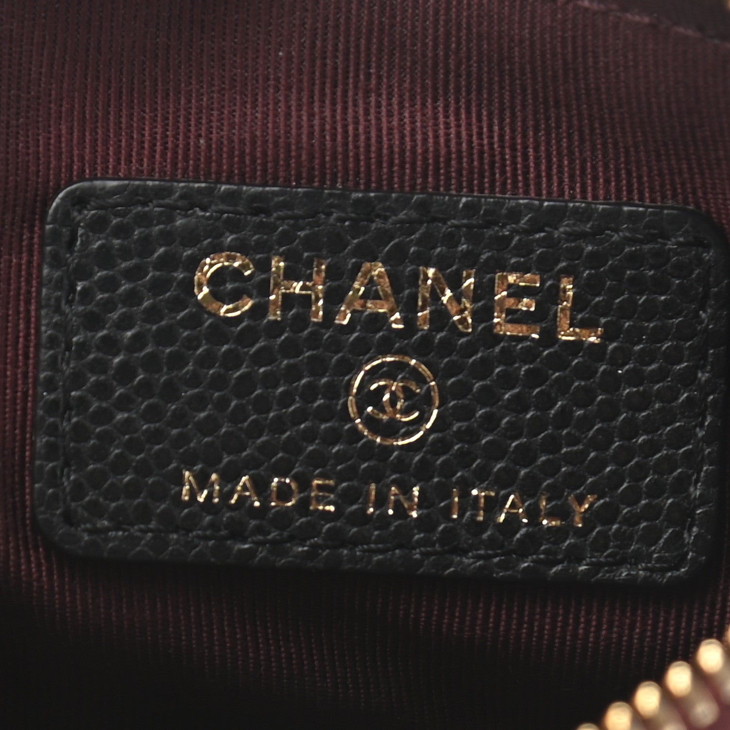 Chanel Caviar Quilted Small Cosmetic Case Black 6 of 8