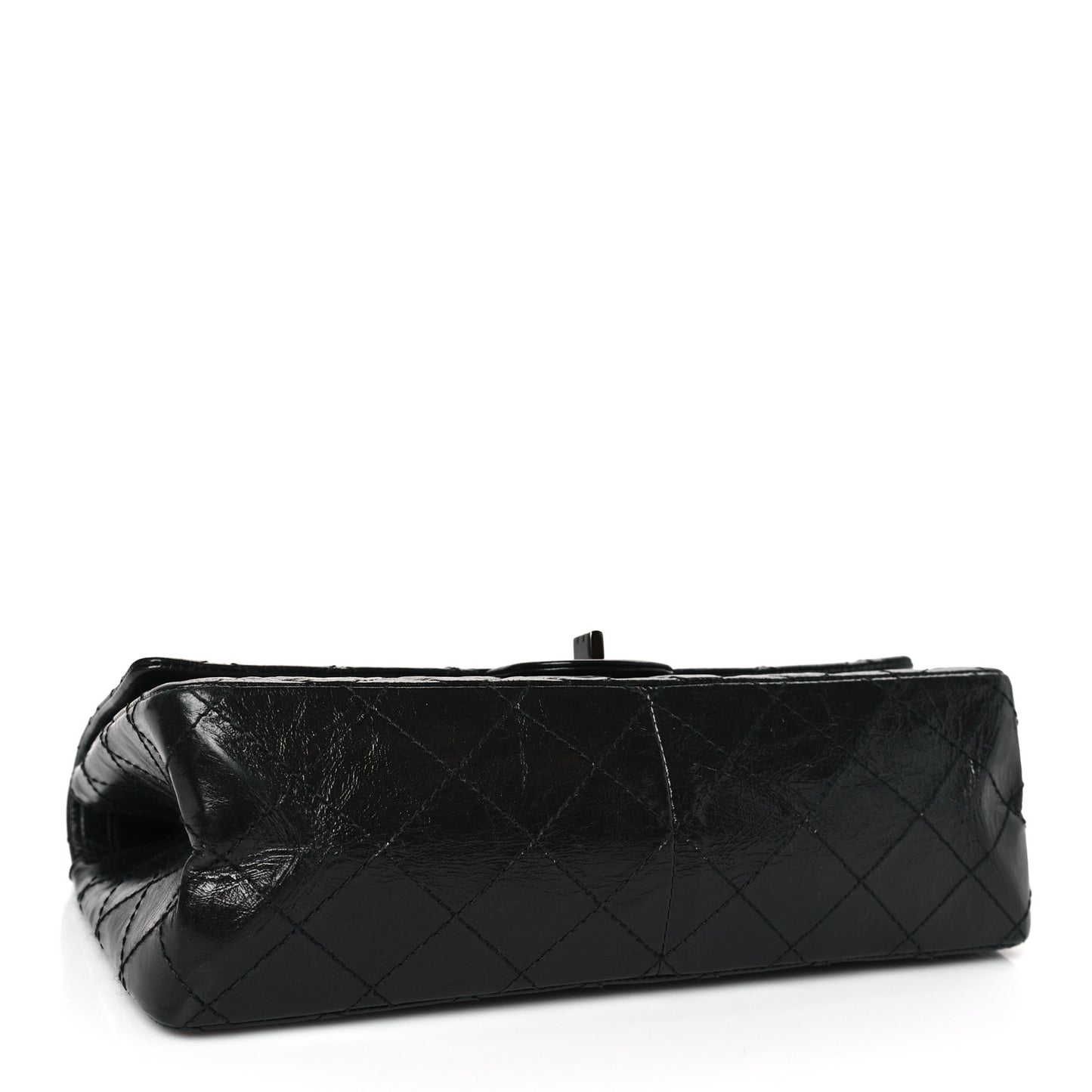 Glazed Calfskin Quilted 2.55 Reissue 226 Flap So Black