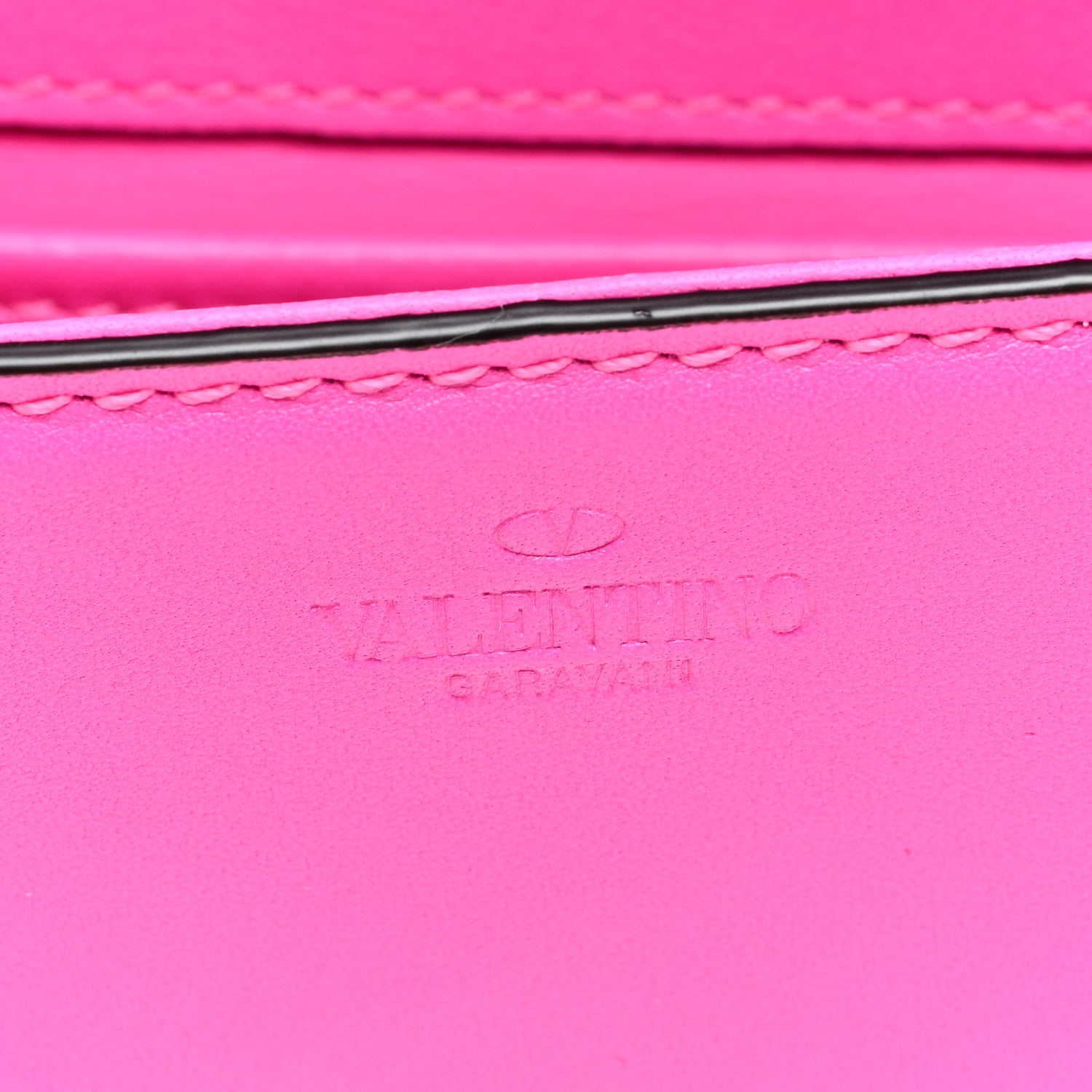 Valentino Garavani Calfskin Lacquer Monochrome Vlogo Mini Loco Crossbody Bag Pink PP 6 of 9