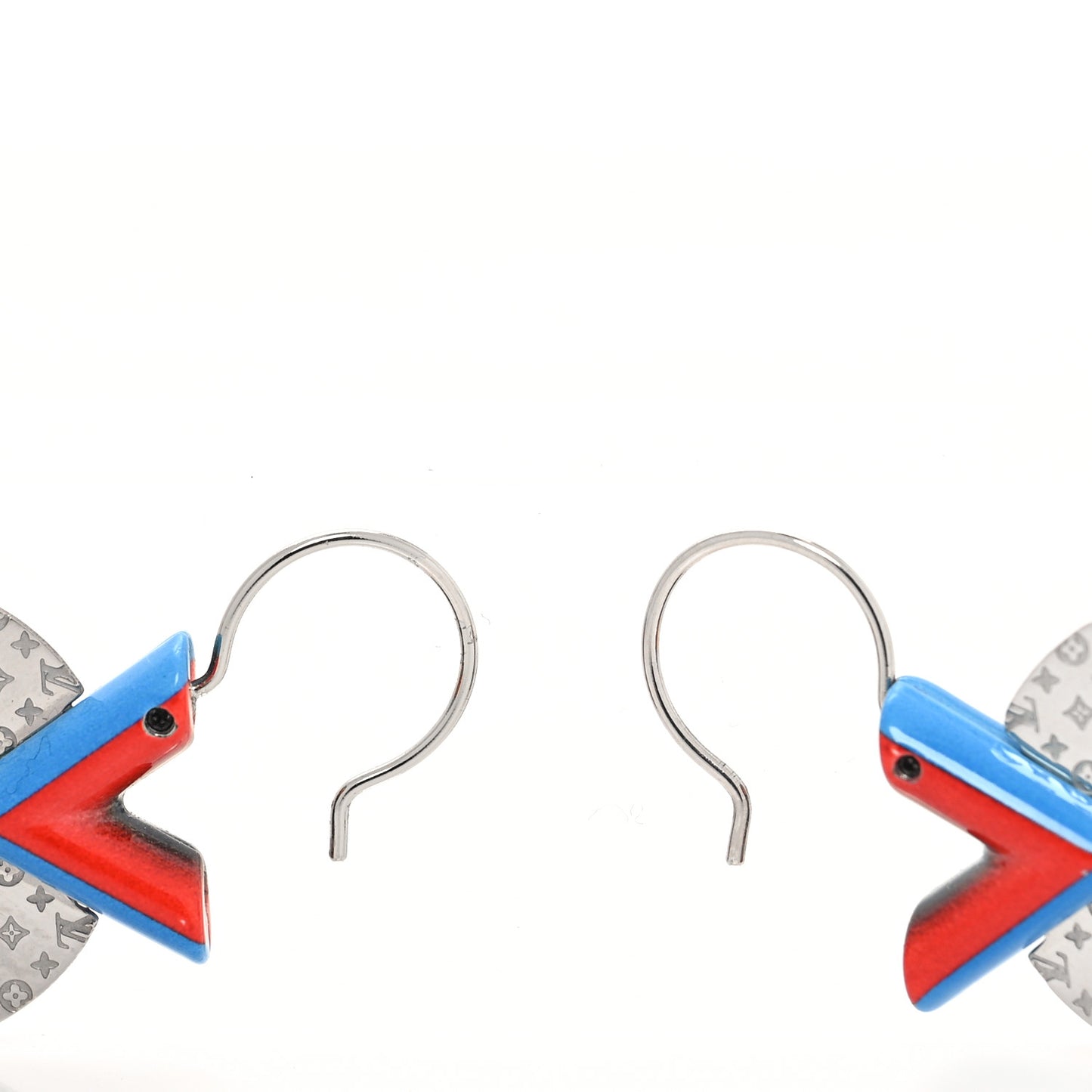 Enamel Palladium Essential V Gong BB Earrings
