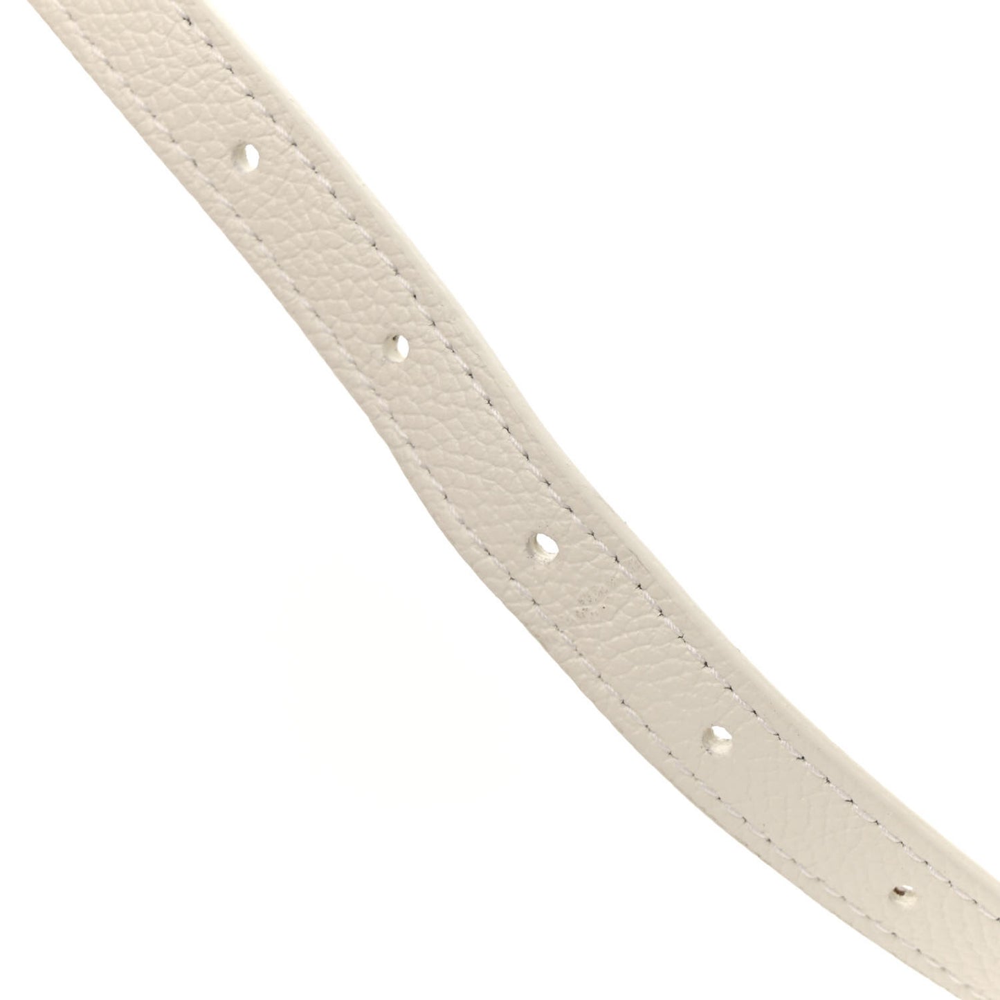 Grained Calfskin XXS Ville Top Handle Bag White Black