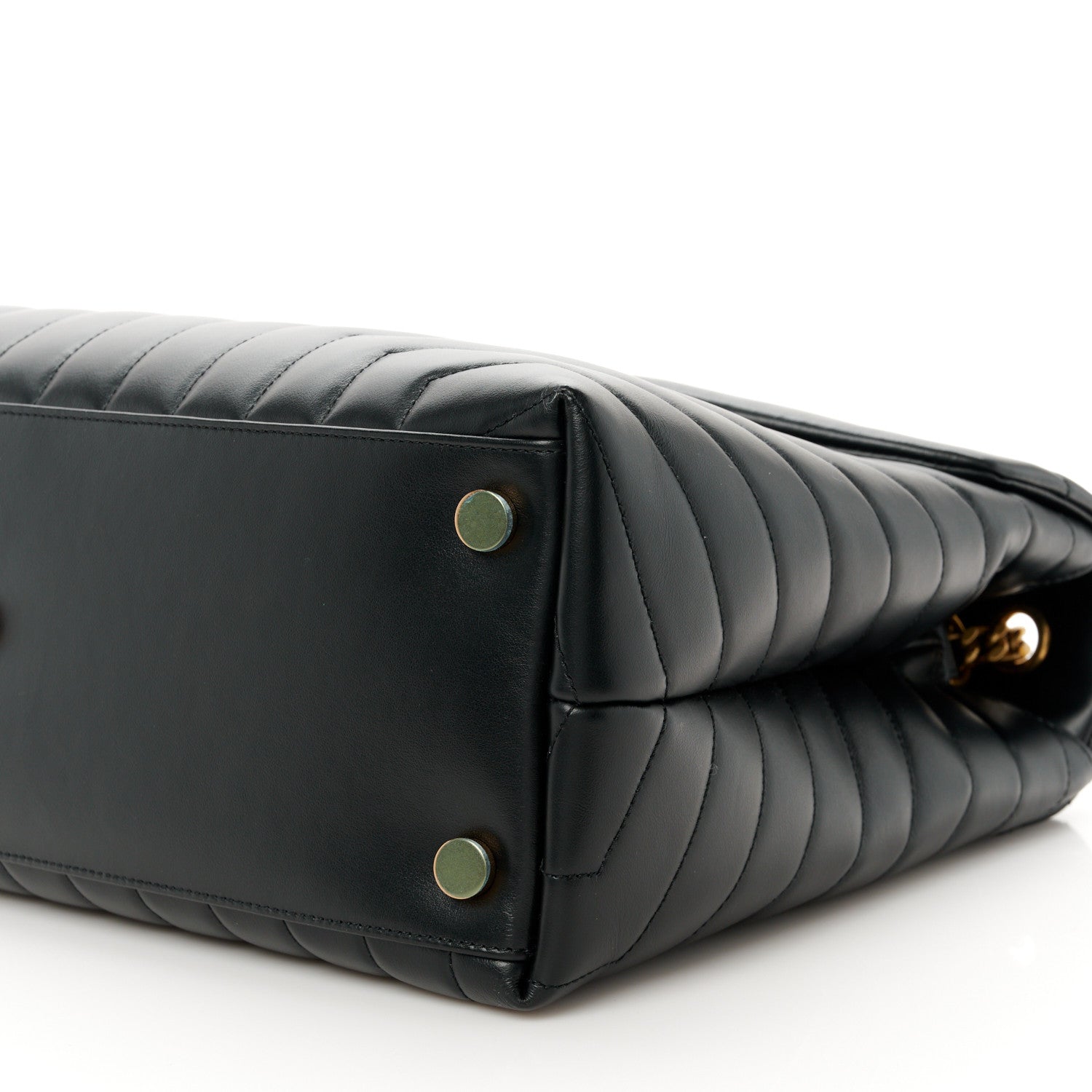 Saint Laurent Calfskin Y Quilted Monogram Large Loulou Chain Satchel Black 11 of 12