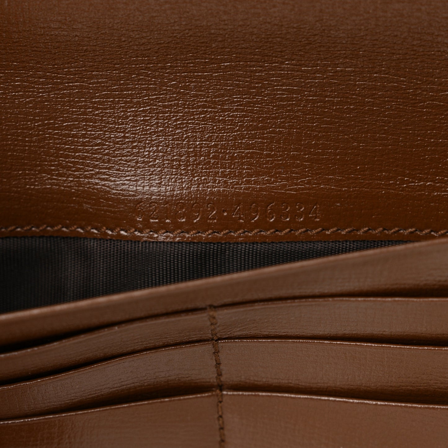 GG Supreme Monogram Azalea Calfskin Horsebit 1955 Wallet On Chain Beige Ebony Brown Sugar