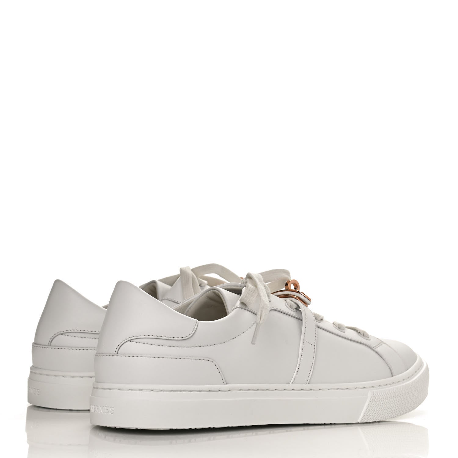 Hermes Calfskin Day Sneakers 41 White 4 of 10