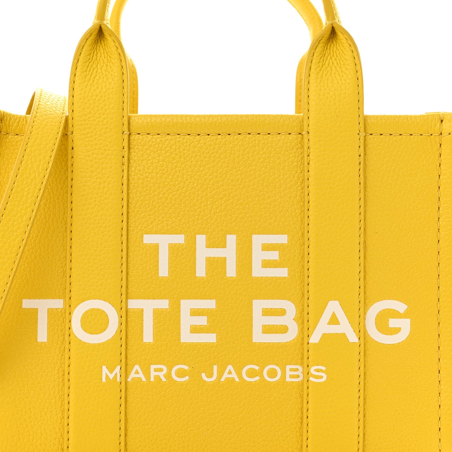Grained Calfskin Small The Tote Bag Yellow