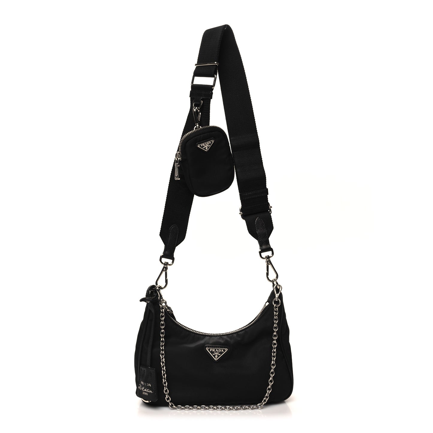 Nylon Re-Edition 2005 Shoulder Bag Black