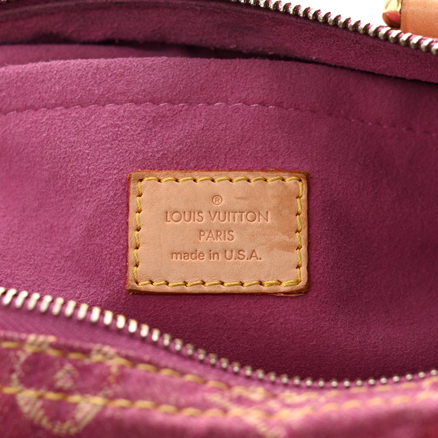 Monogram Denim Neo Speedy Fuchsia