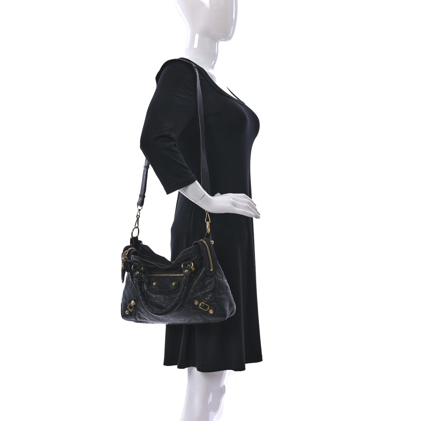 Agneau Giant 12 Gold Hardware Town Black