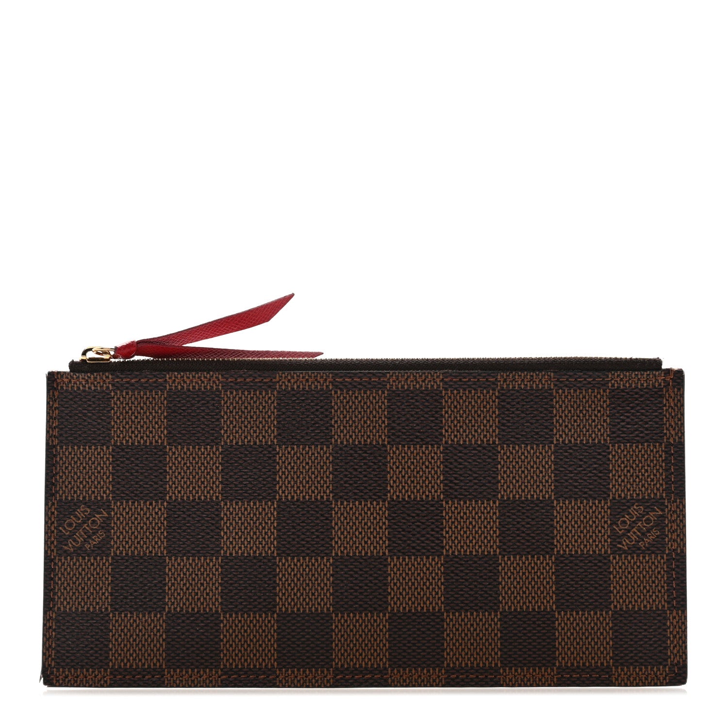 Louis Vuitton Damier Ebene Felicie Chain Wallet Zippered Insert 1 of 9