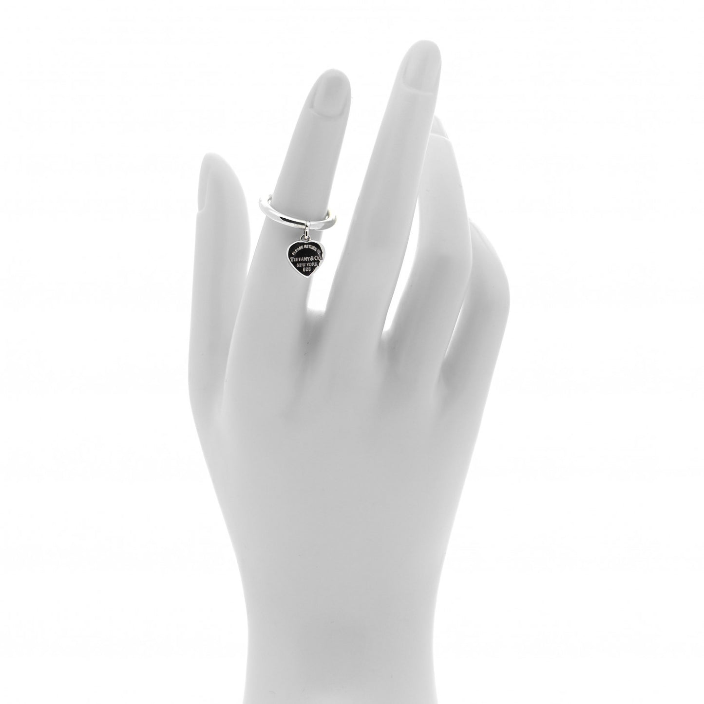 Sterling Silver Return to Tiffany Heart Tag Ring 48 4.5