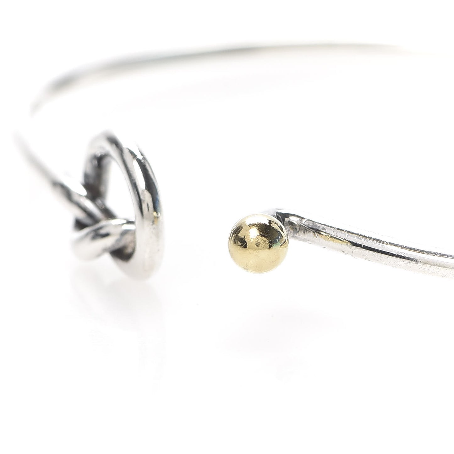 Sterling Silver 18K Yellow Gold Knot Bracelet
