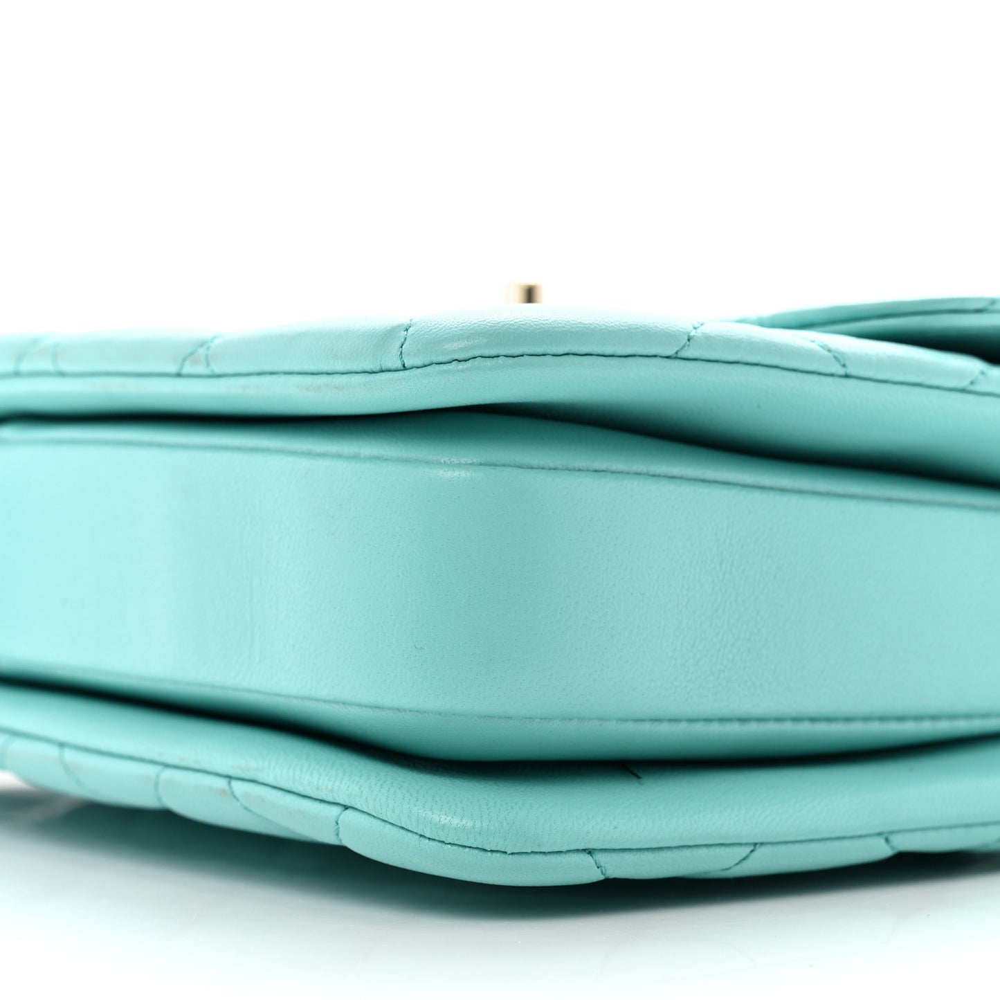 Lambskin Quilted Small Trendy CC Dual Handle Flap Bag Blue