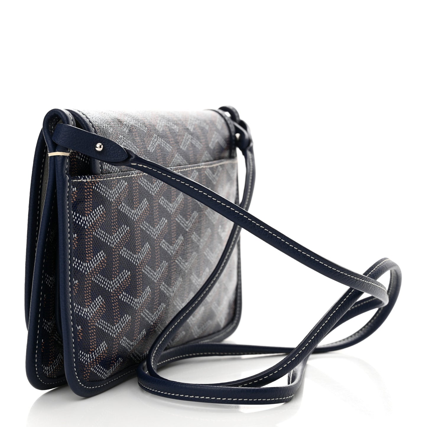 Goyardine Plumet Wallet Clutch Navy