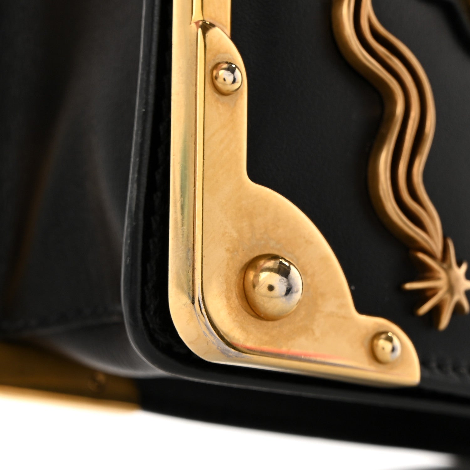 Prada City Calf Saffiano Cahier Astrology Bag Black 15 of 15