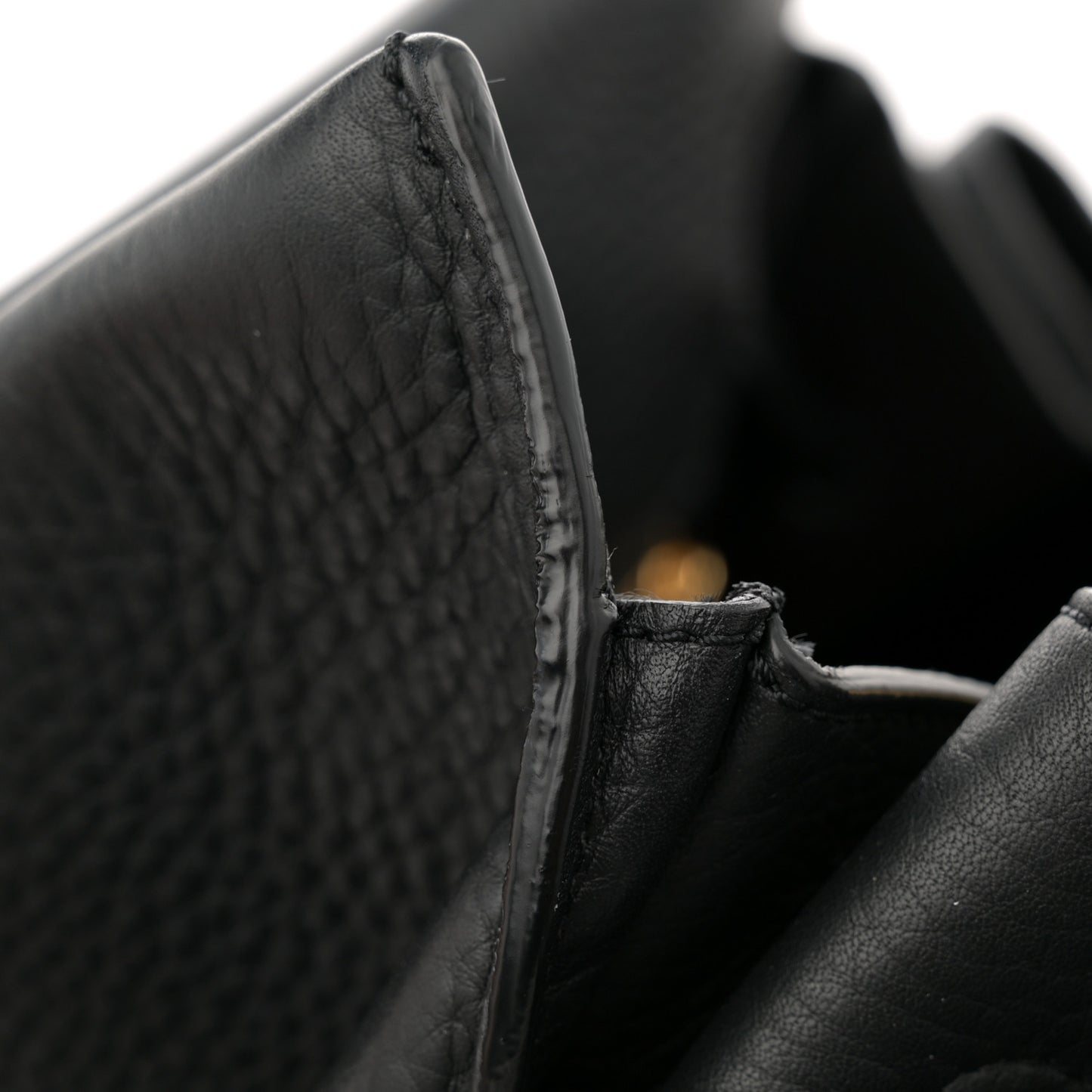 Heavy Grain Iris Tote Black