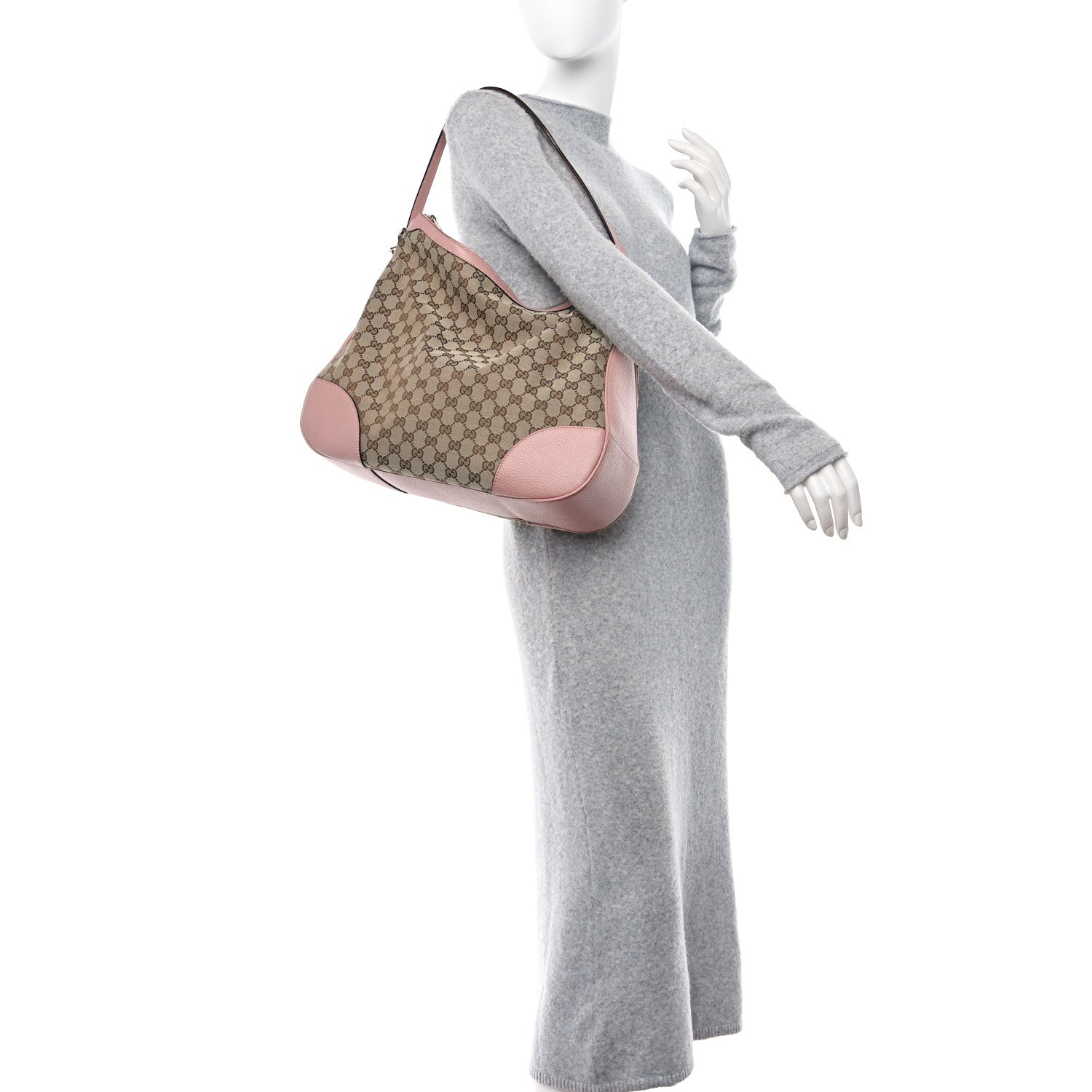 Gucci GG Monogram Large Margaux Hobo Beige Soft Pink 2 of 10