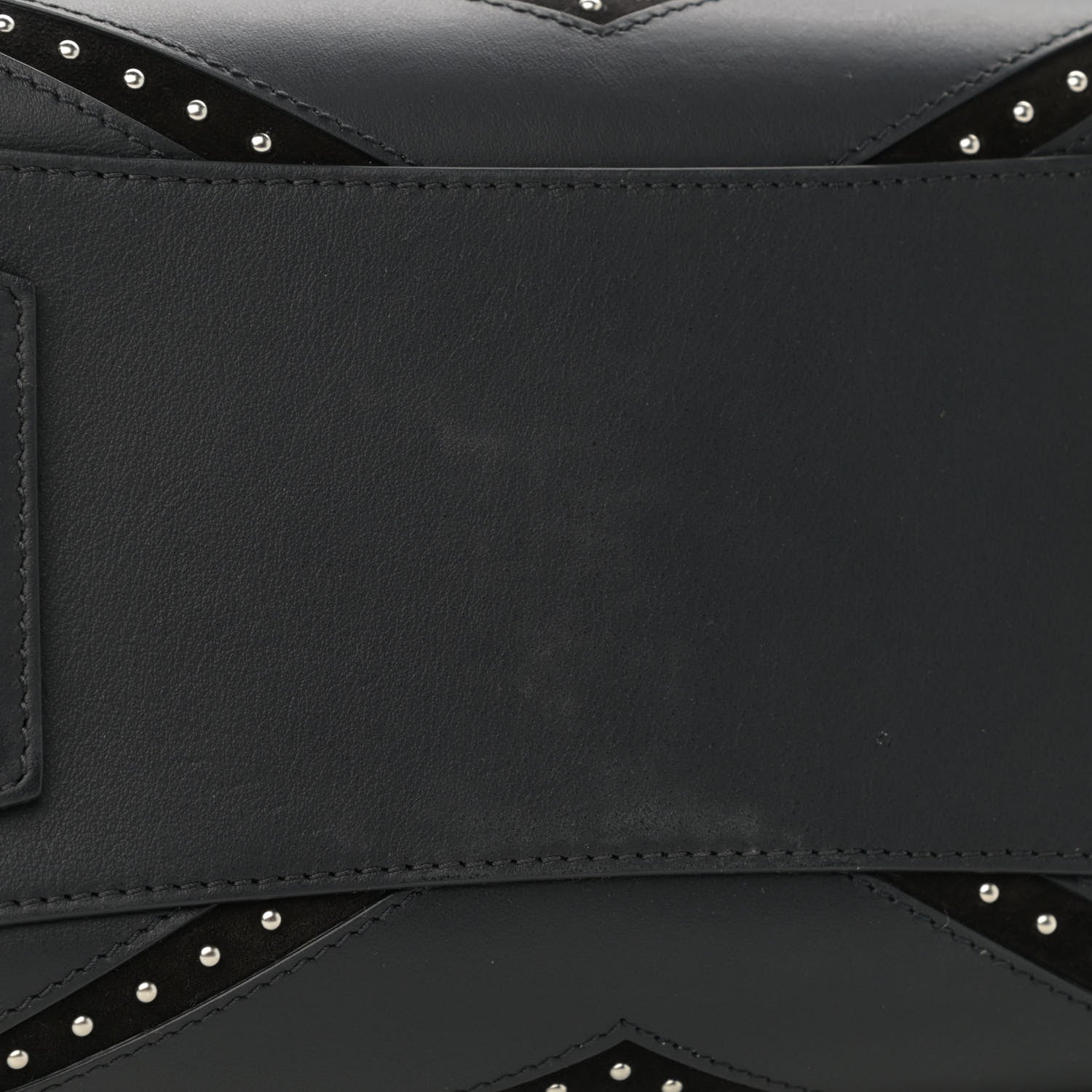 Givenchy Calfskin Suede Small Studded Chevron Antigona Black 10 of 10